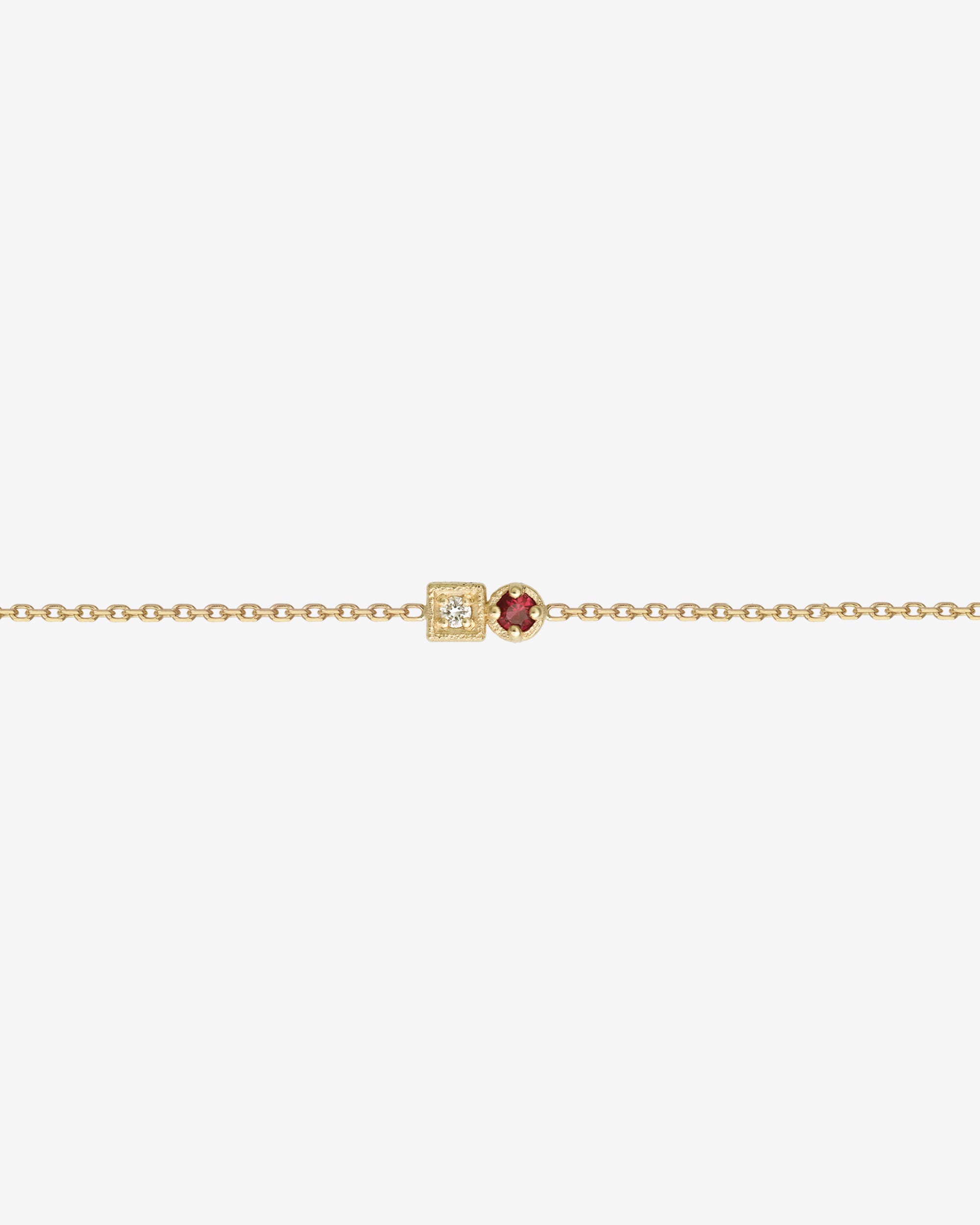 Lenci Bracelet Ruby Diamond Solid Gold
