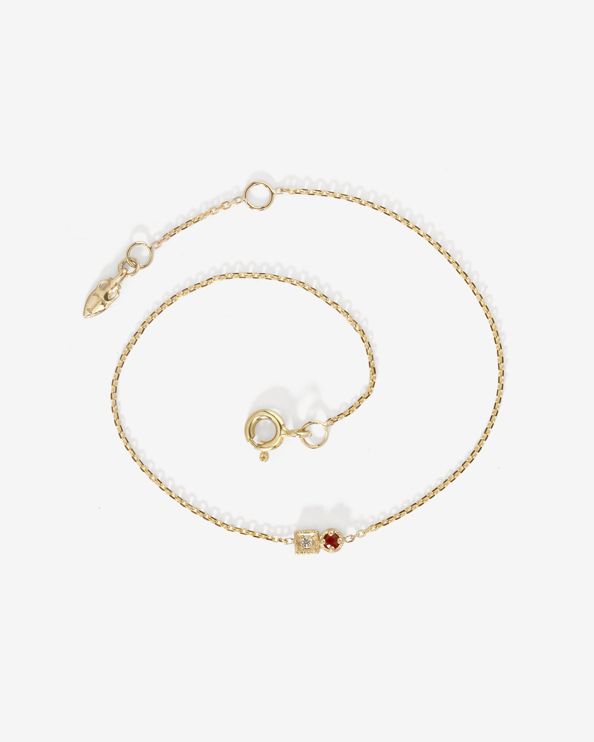 Lenci Bracelet Ruby Diamond Solid Gold