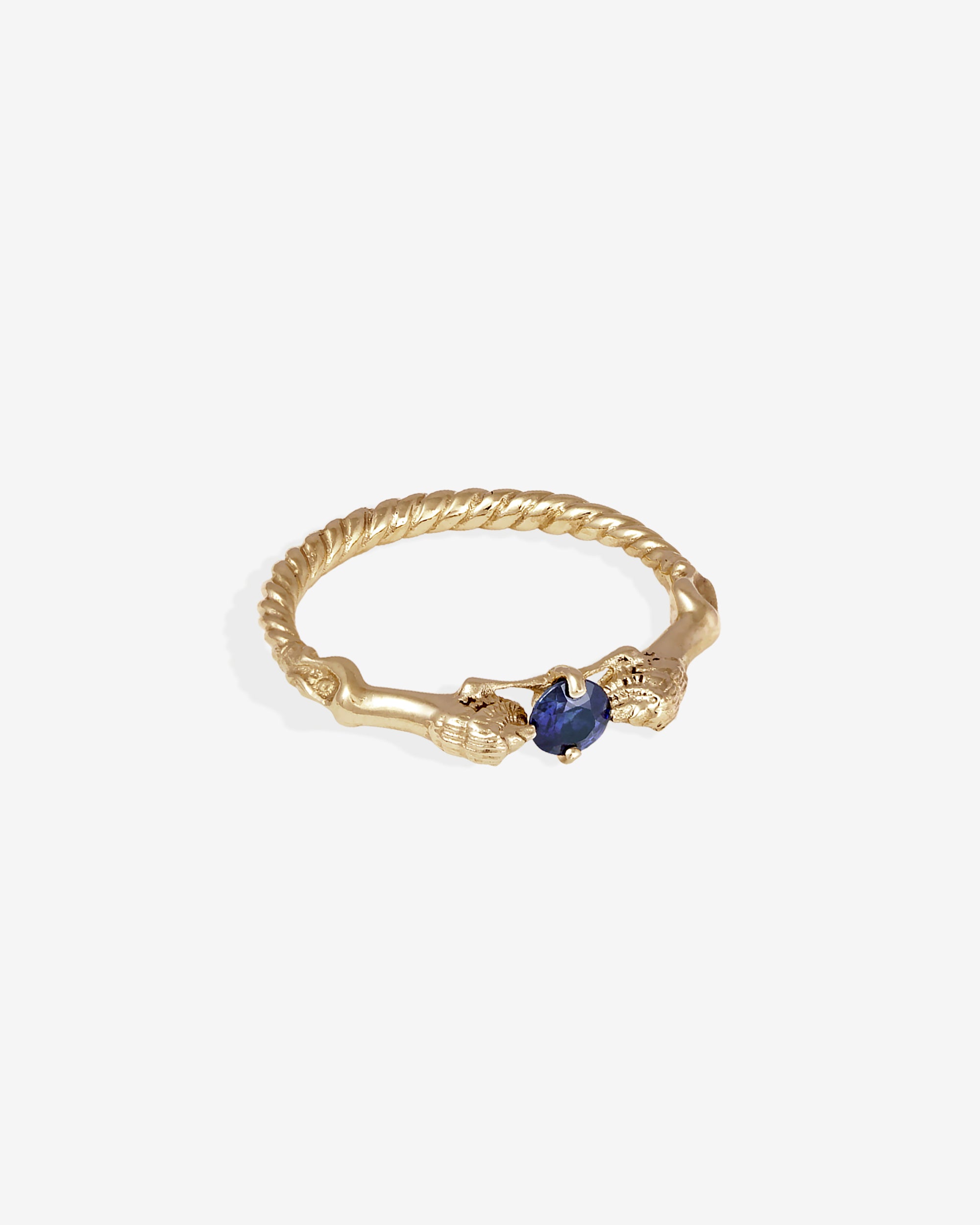 Leon Ring Blue Sapphire Solid Gold
