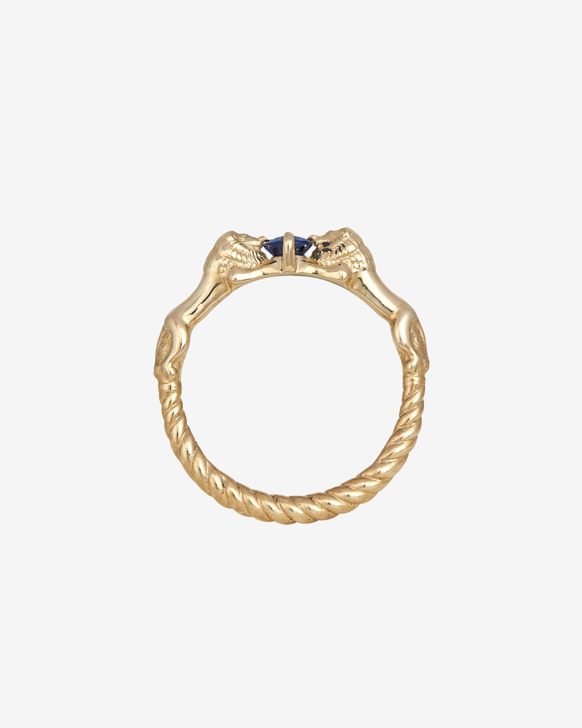Leon Ring Blue Sapphire Solid Gold