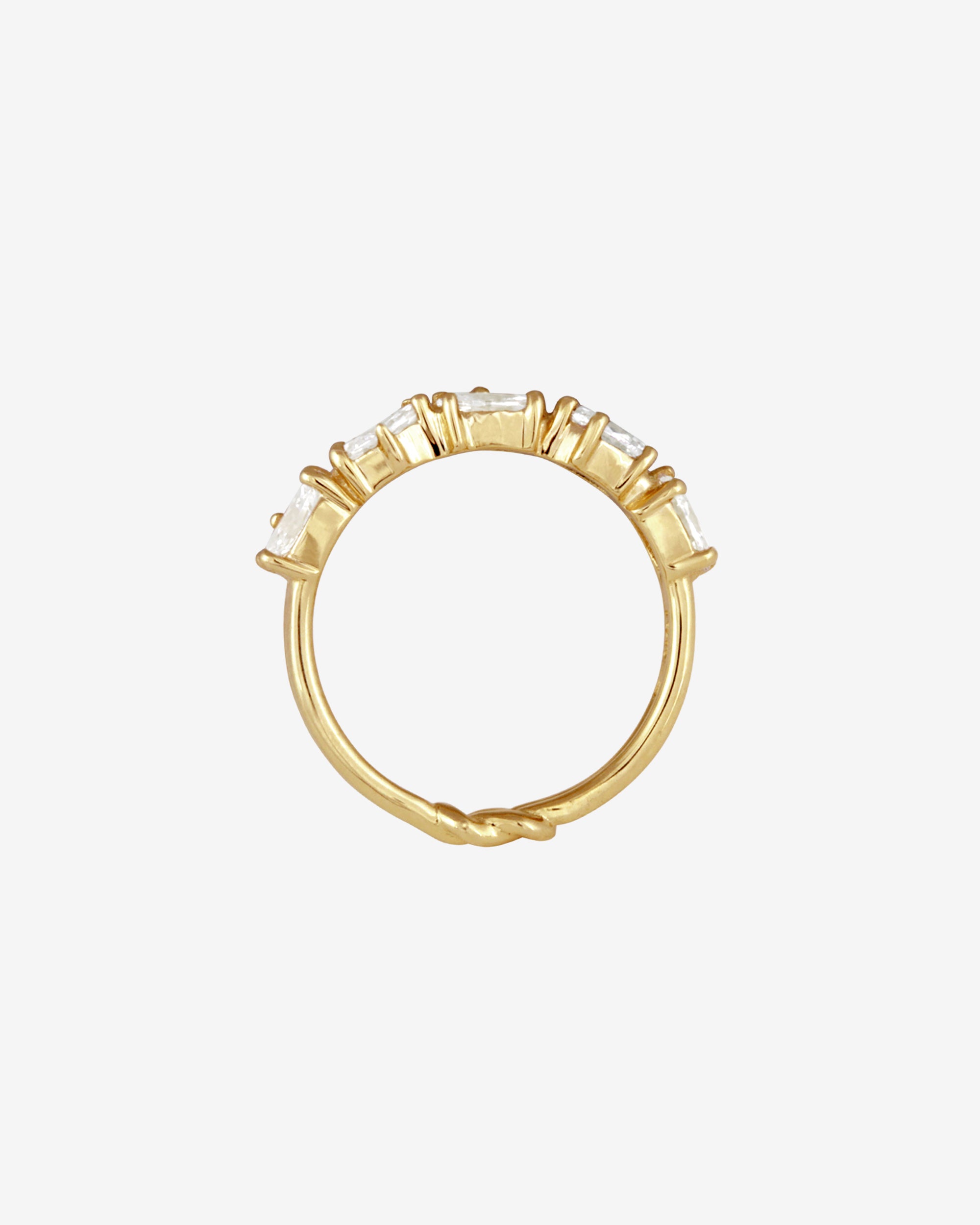 Love Knot Ring Diamond Solid Gold