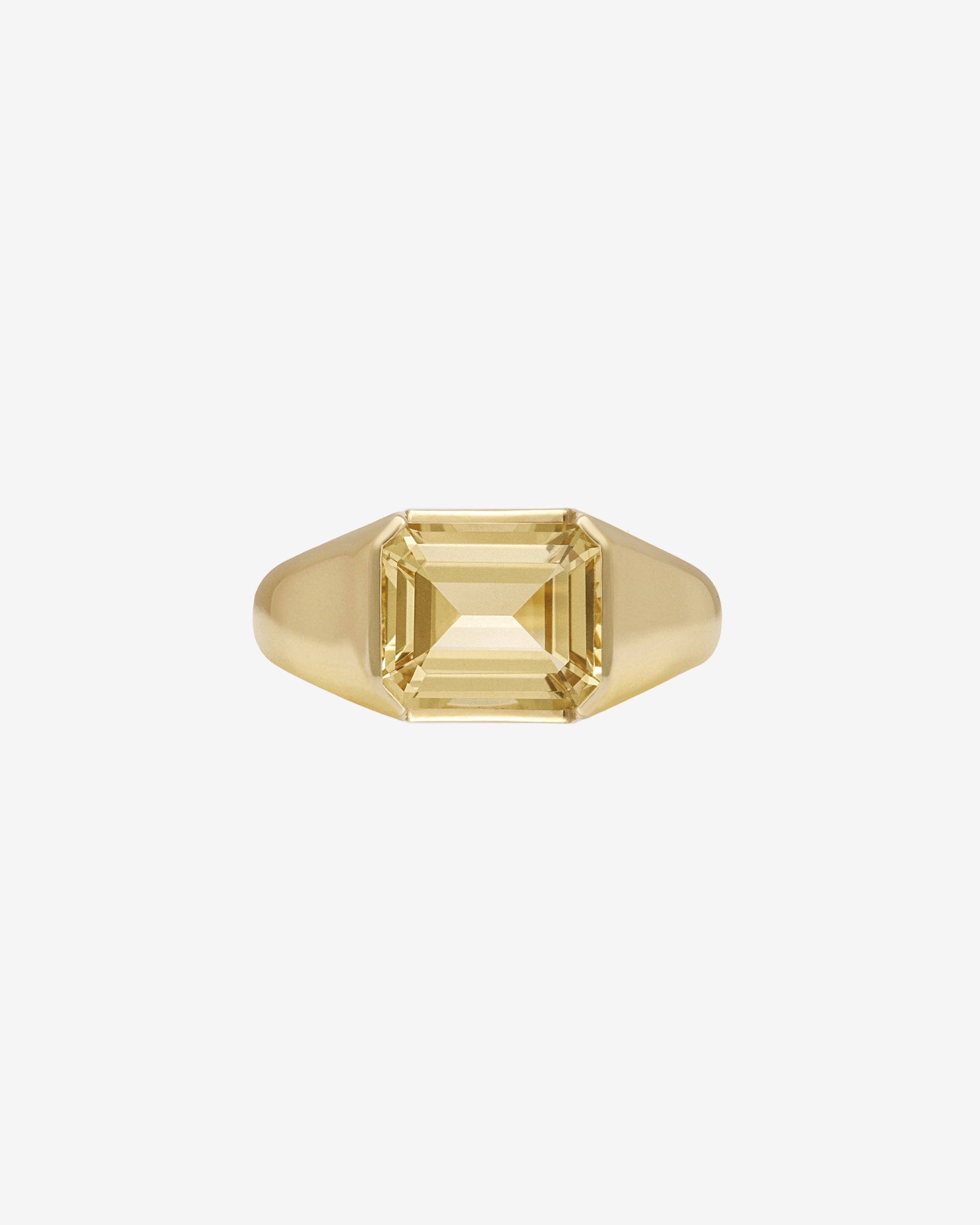 Lucca Ring Yellow Beryl Solid Gold