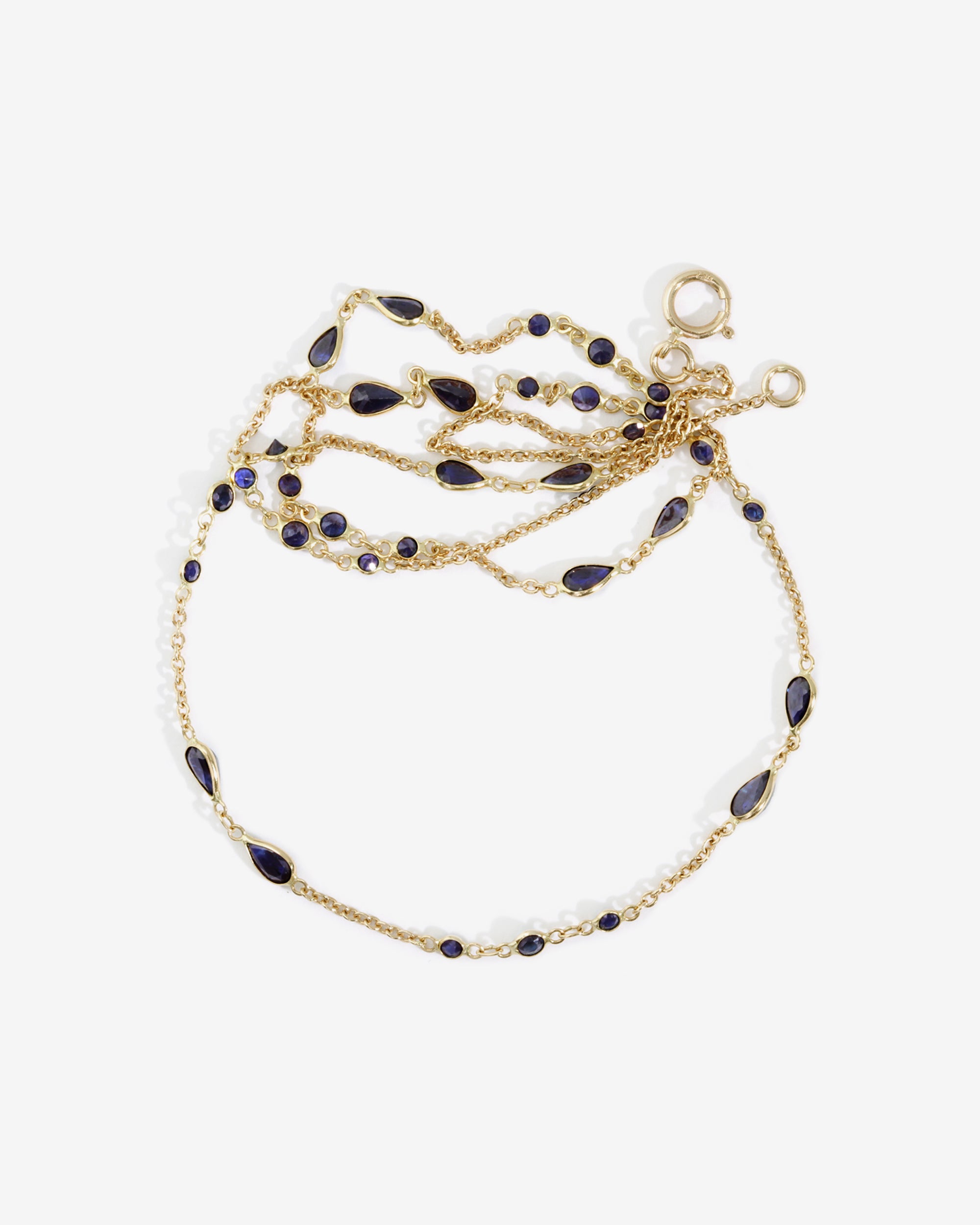 Lucia Pear Necklace Solid Gold