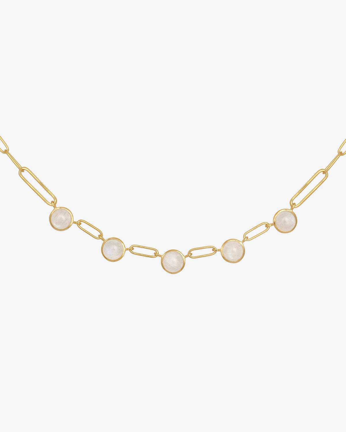 Lumi Necklace Gold Vermeil set with moonstone