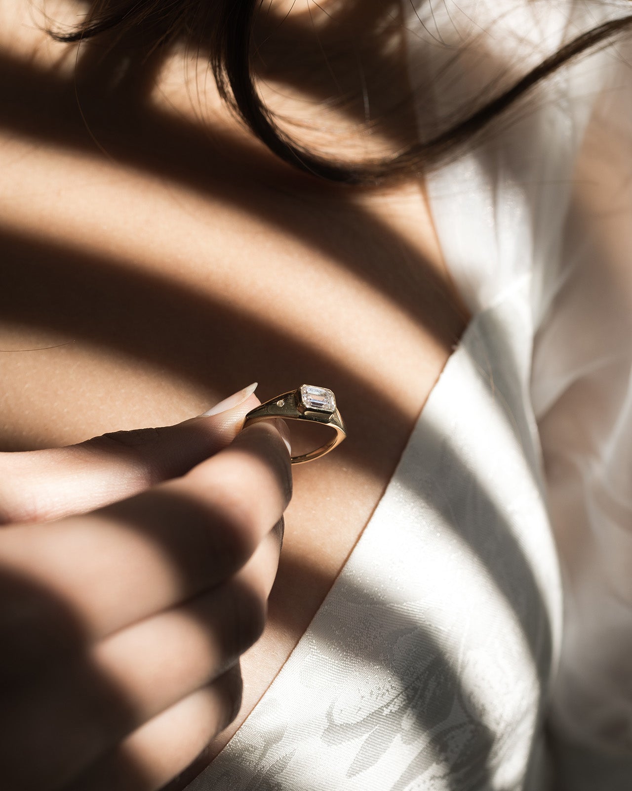 Min Ring Diamond Solid Gold