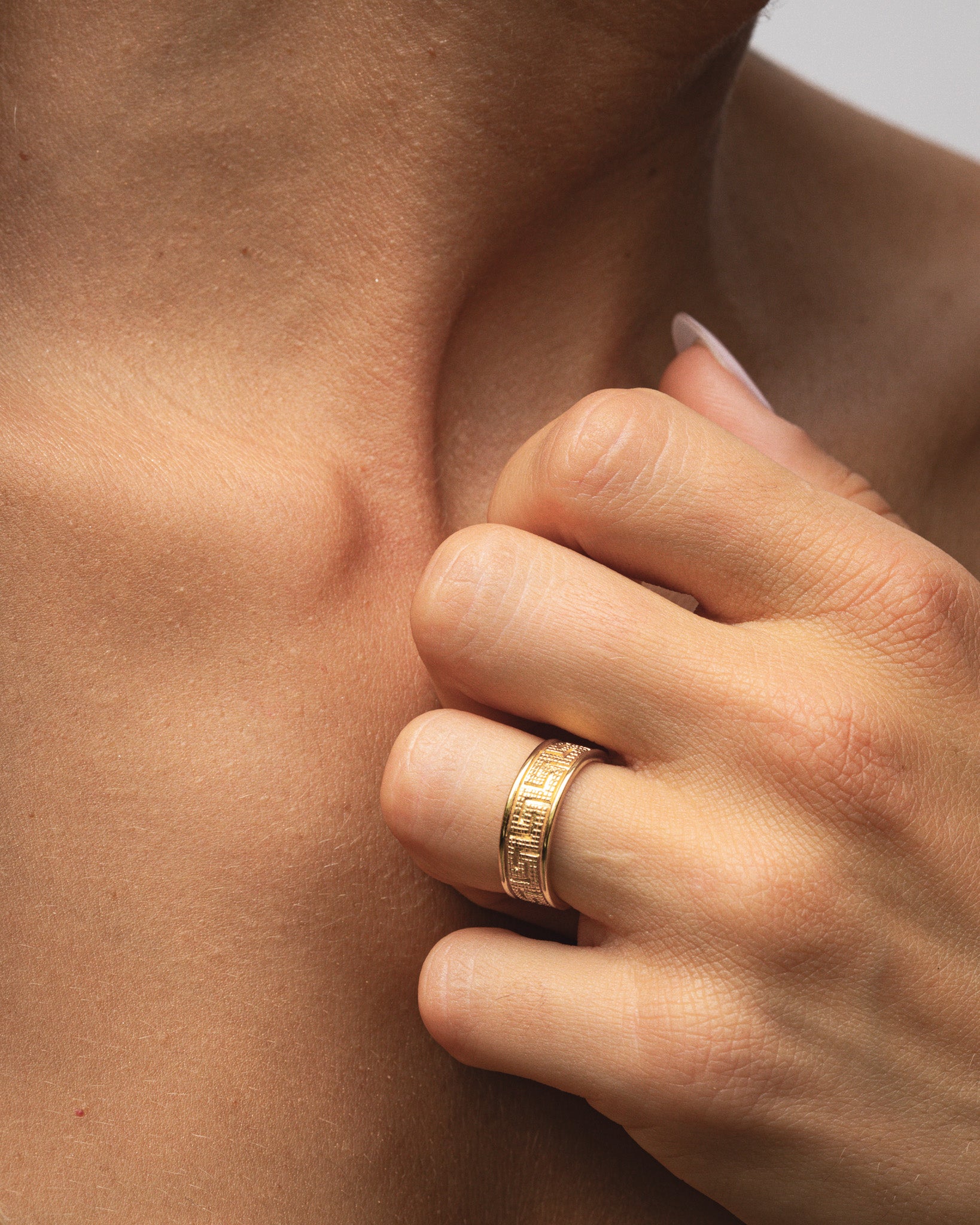 Meander Ring Gold Vermeil