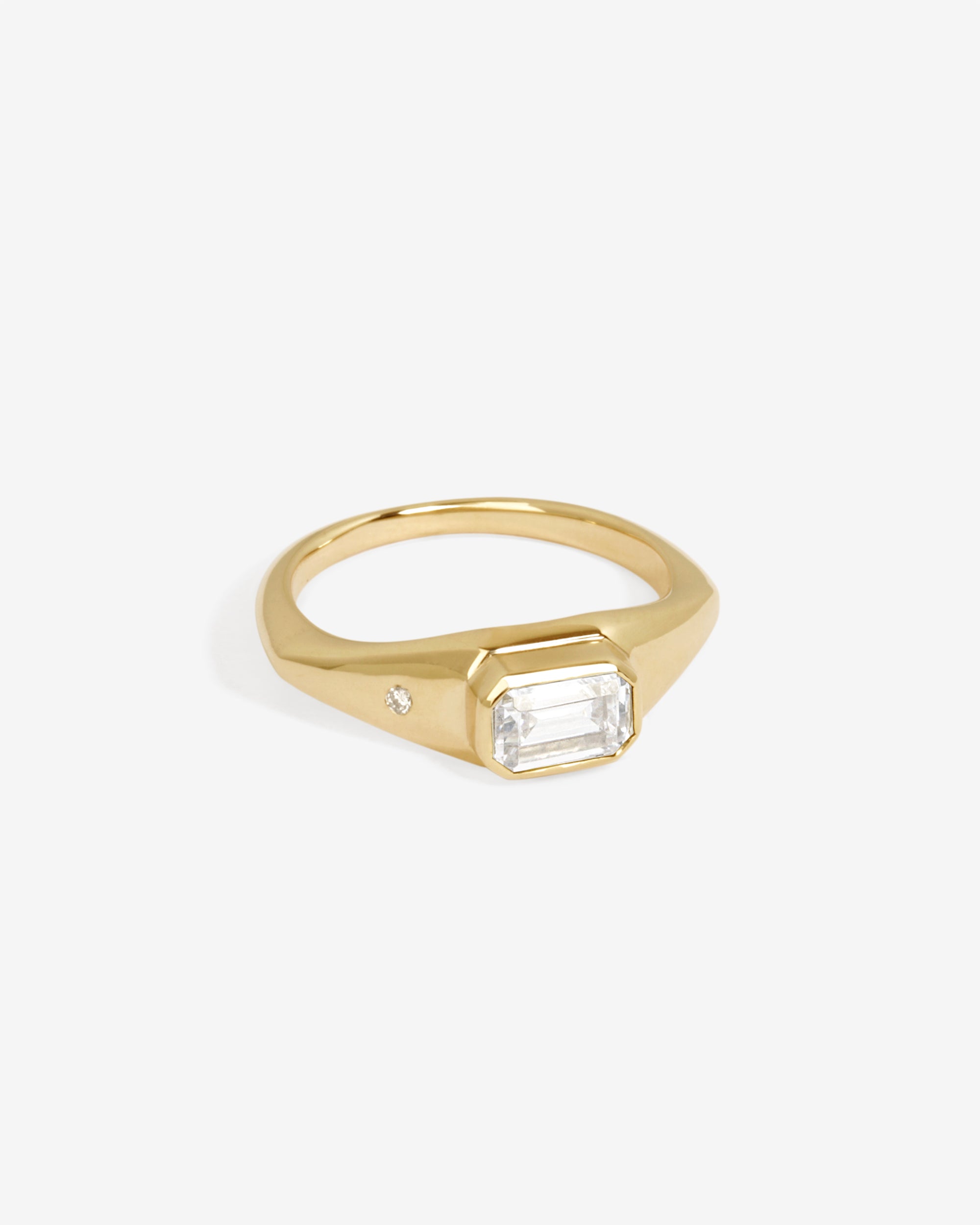 Min Ring Diamond Solid Gold
