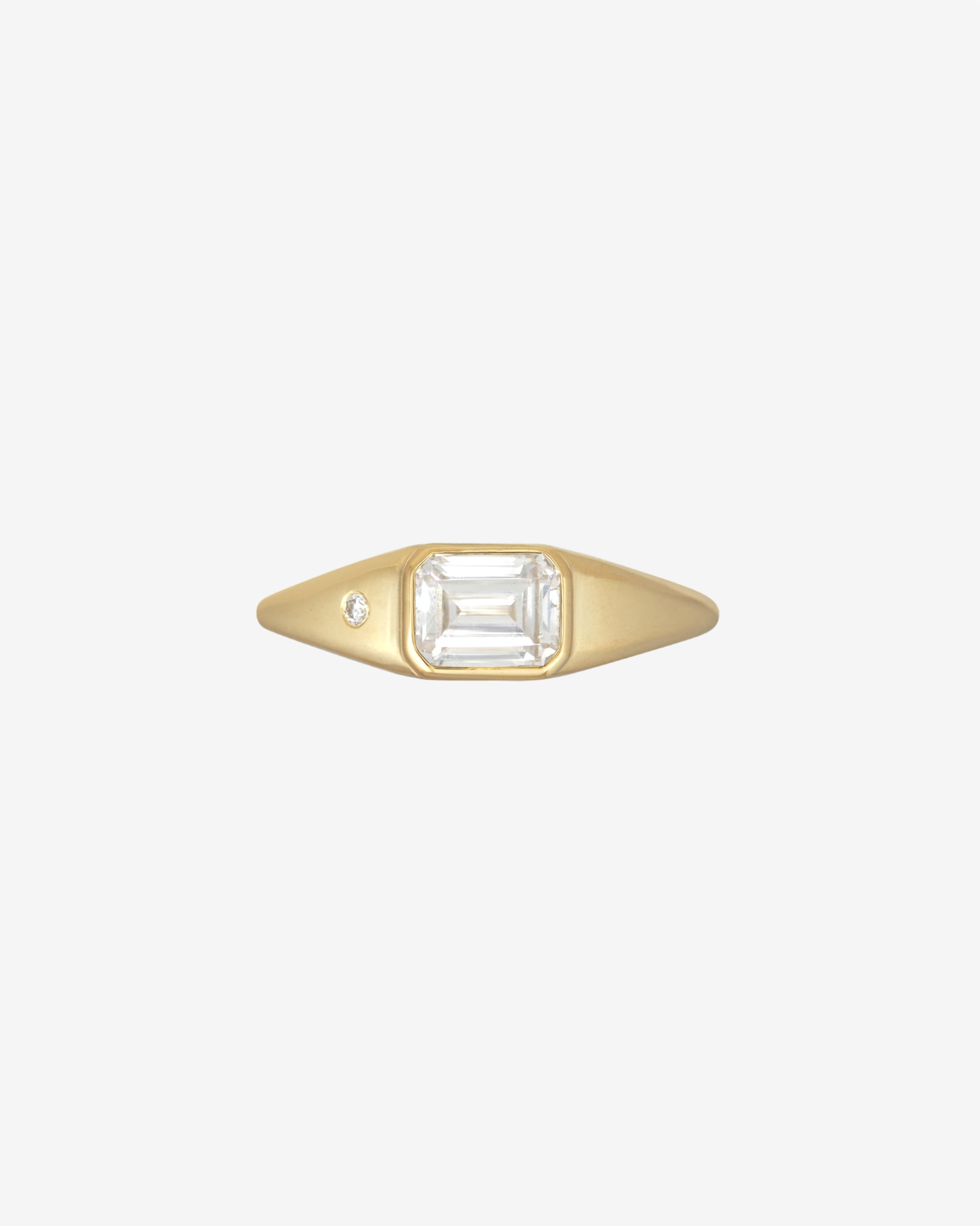 Min Ring Diamond Solid Gold