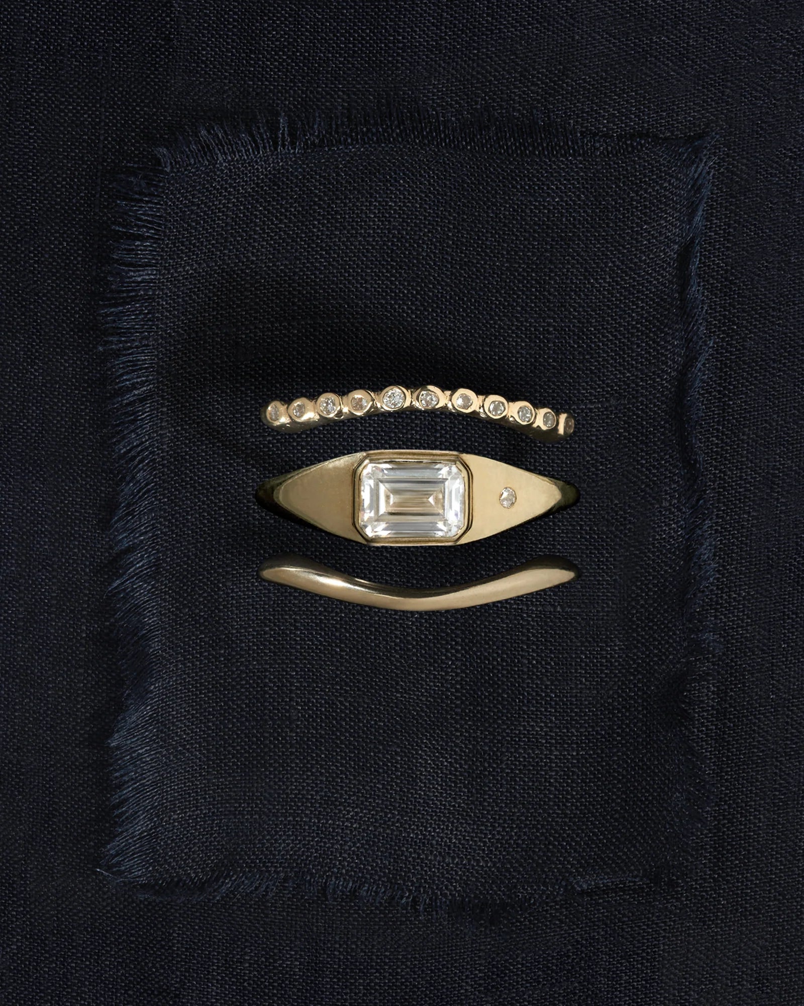 Min Ring Diamond Solid Gold