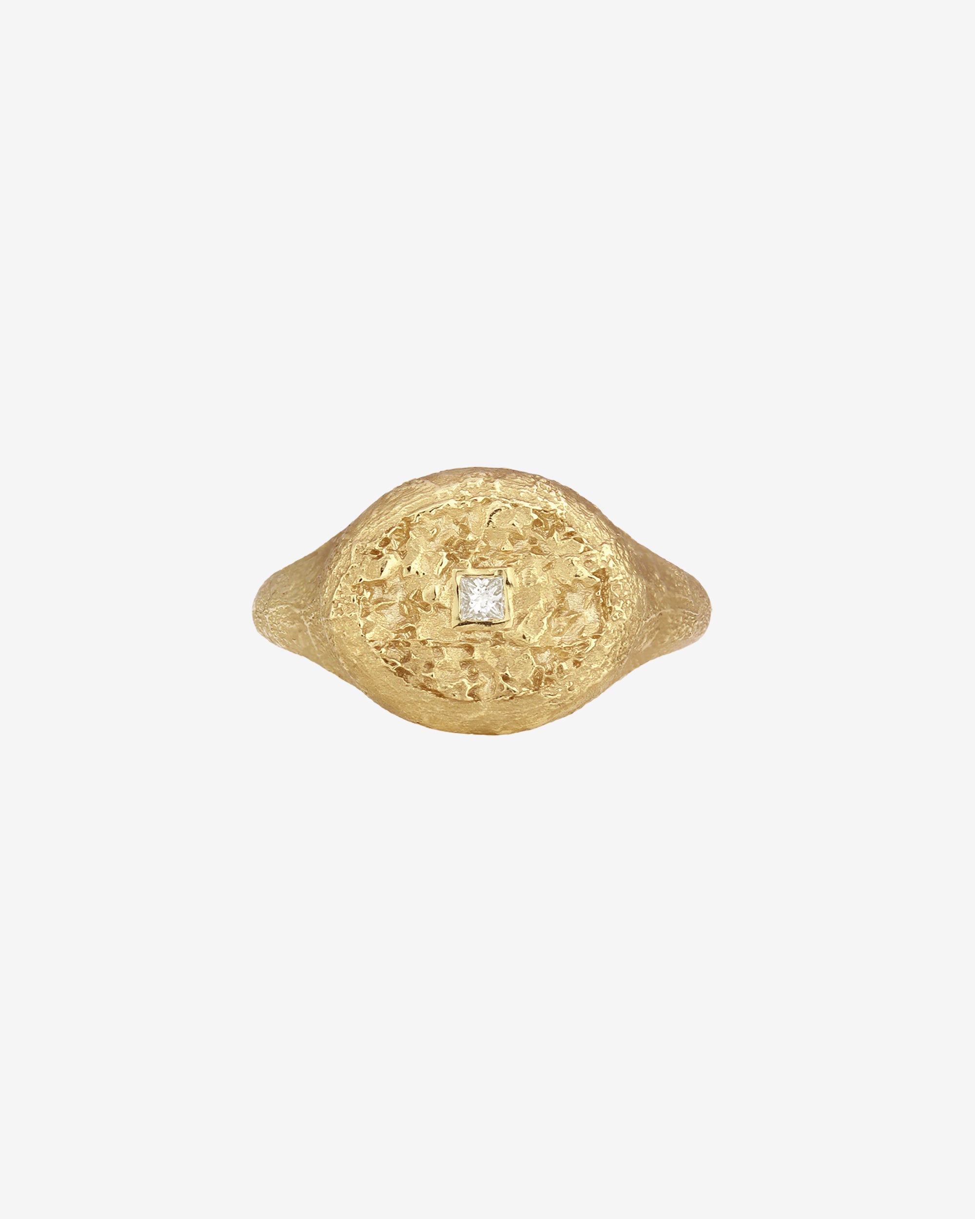 Mosaic Ring Square Diamond Solid Gold