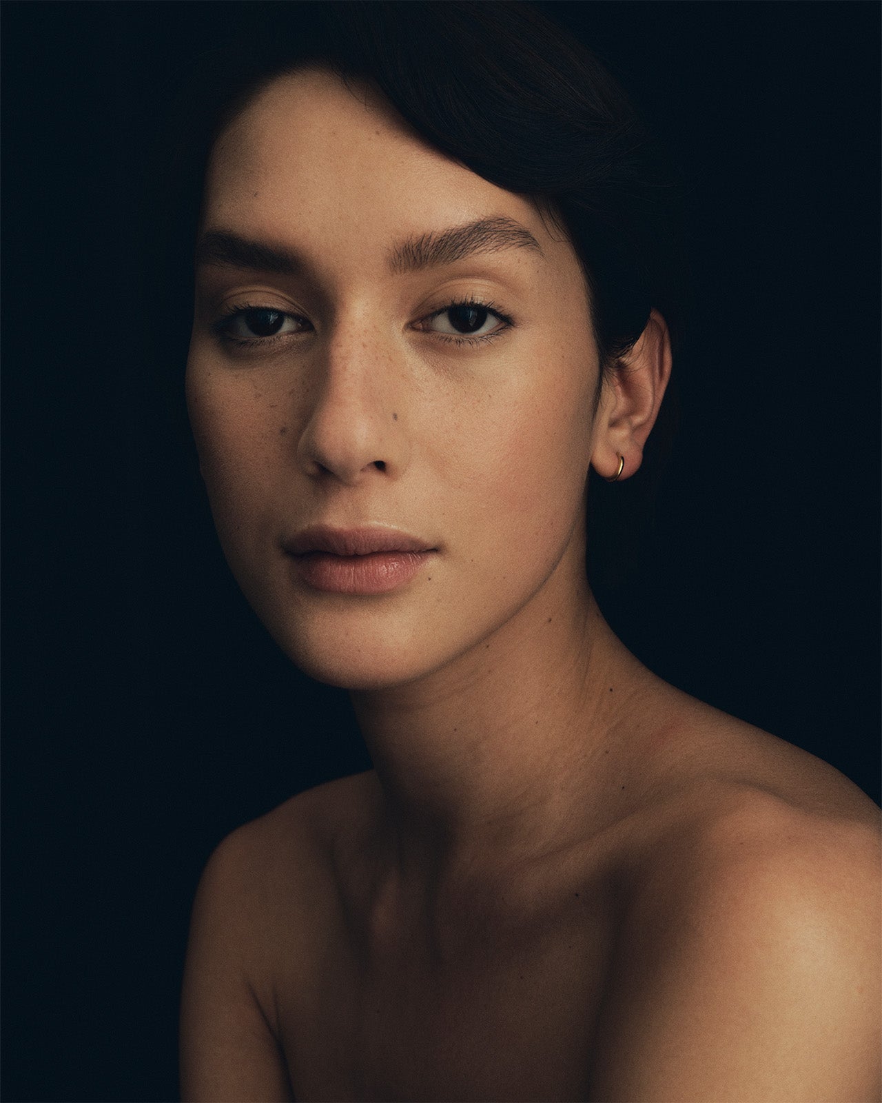 Omega Huggie Earrings Gold Vermeil