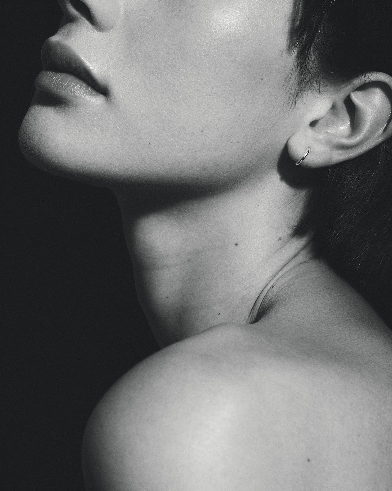 Omega Huggie Earrings Silver