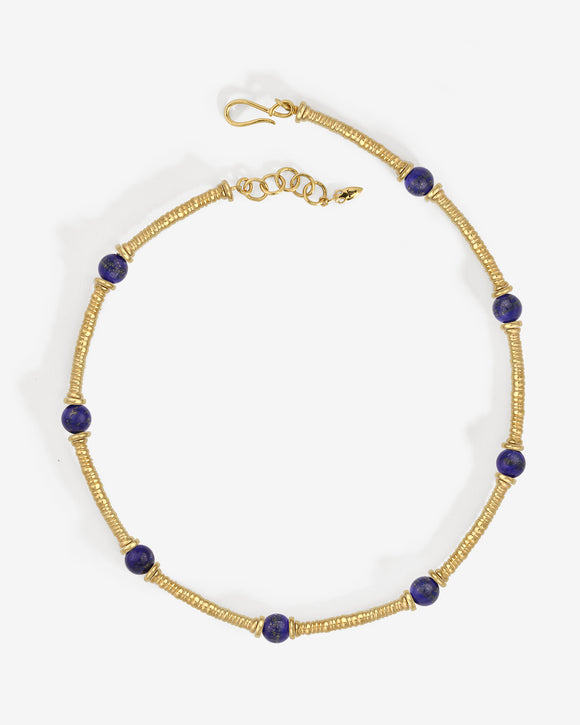 Olympia Necklace Lapis Gold Vermeil
