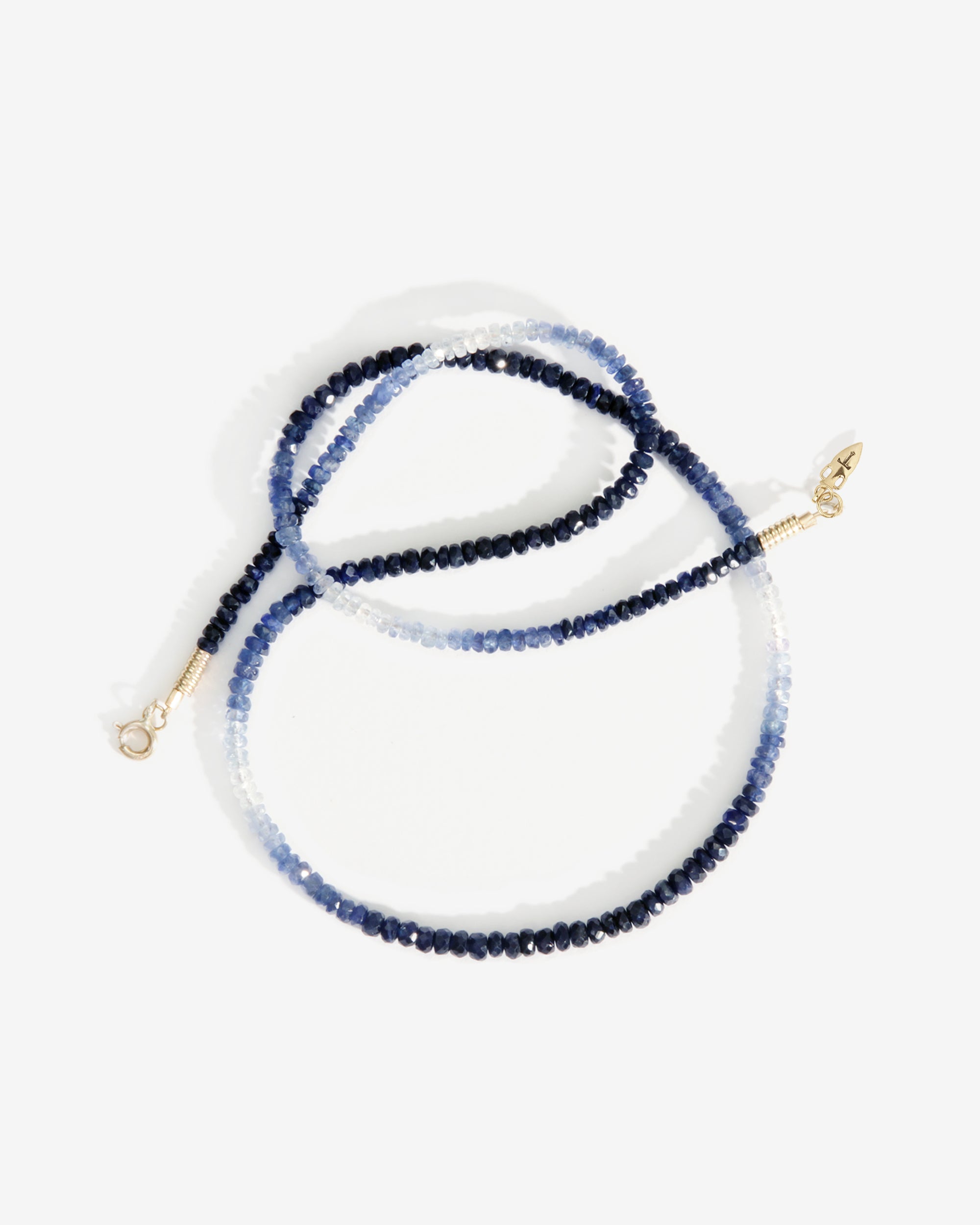 Ombre Necklace Sapphire Solid Gold