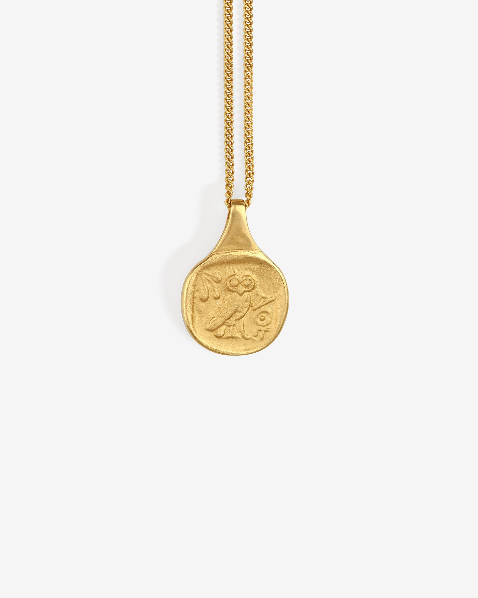 Palas Coin Necklace Gold Vermeil