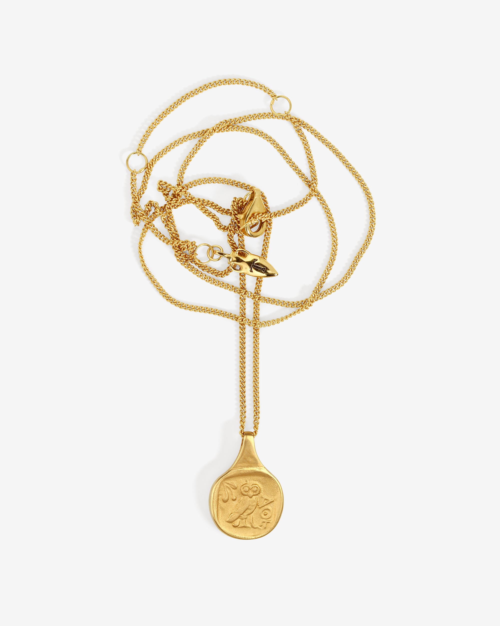 Palas Coin Necklace Gold Vermeil
