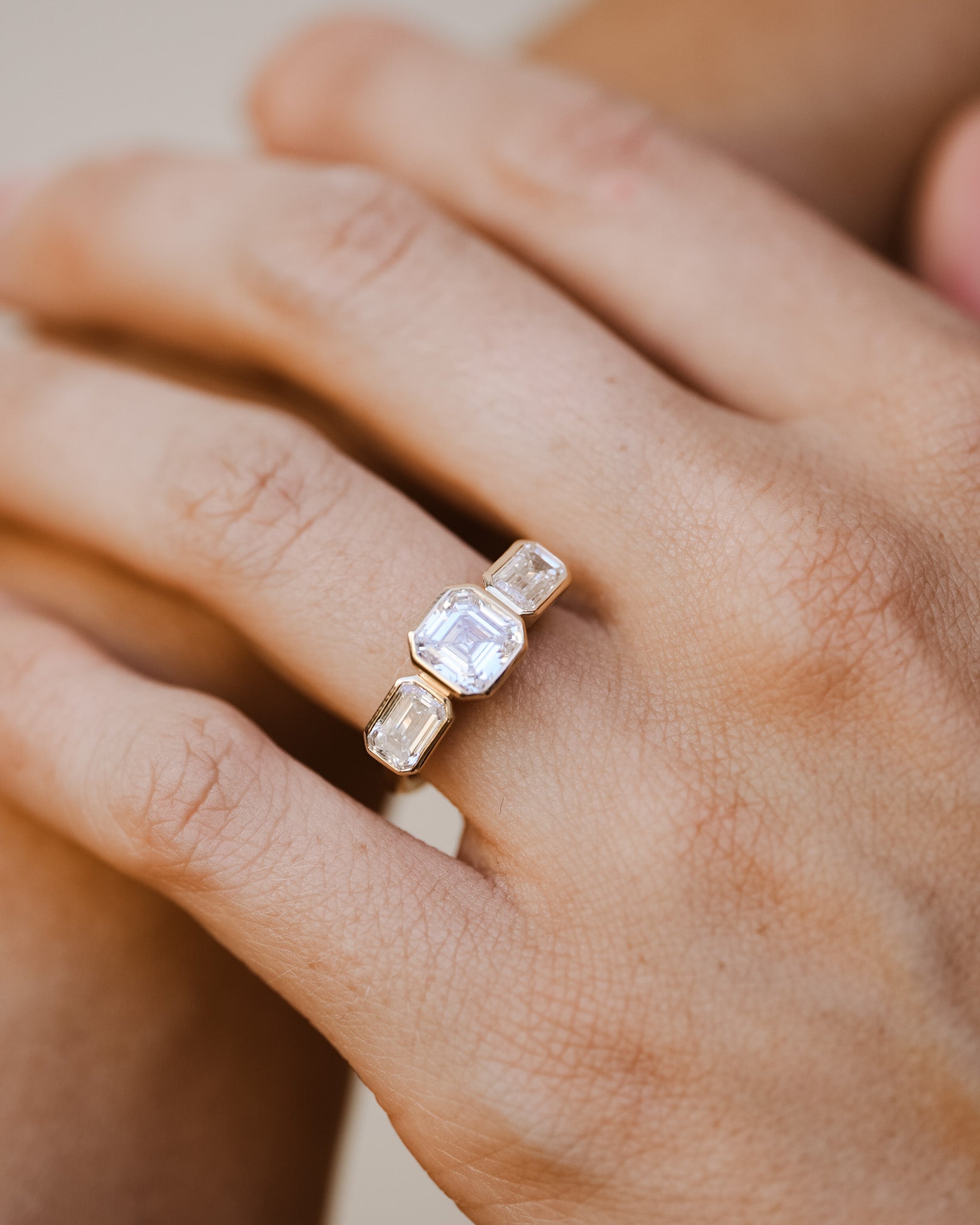 Paloma Trilogy Ring Diamond Solid Gold