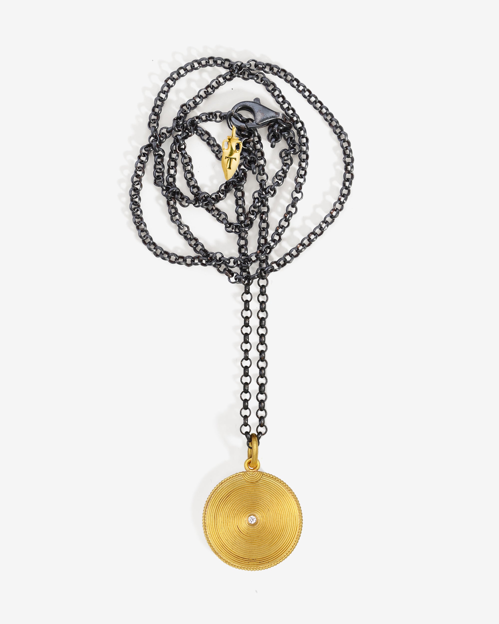 Patella Large Necklace Diamond Solid Gold