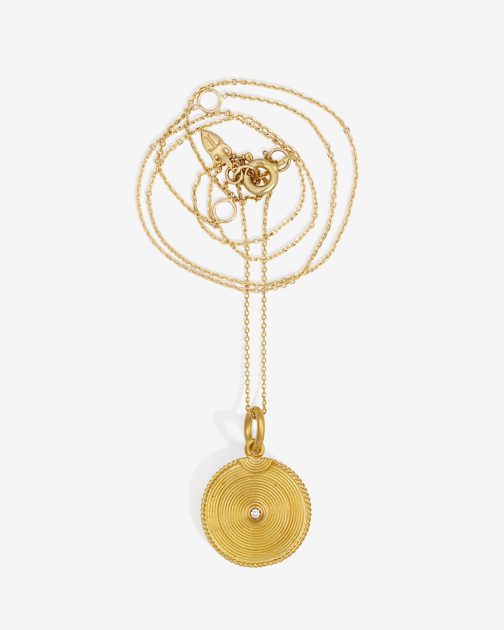 Patella Necklace Diamond Solid Gold