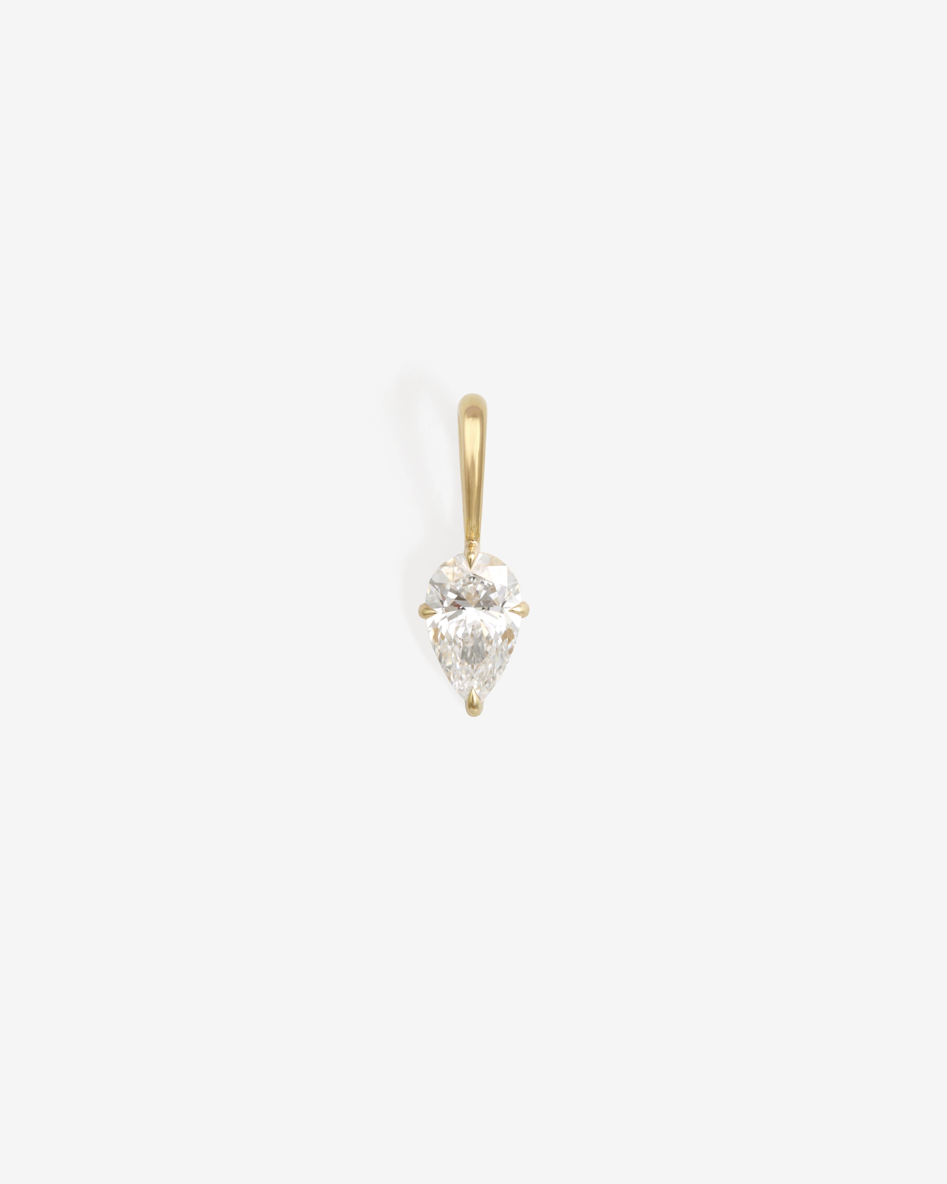 Astra Pear Pendant Diamond Solid Gold