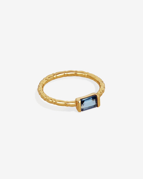 Pia Polished Ring Topaz Gold Vermeil – Temple of the Sun US