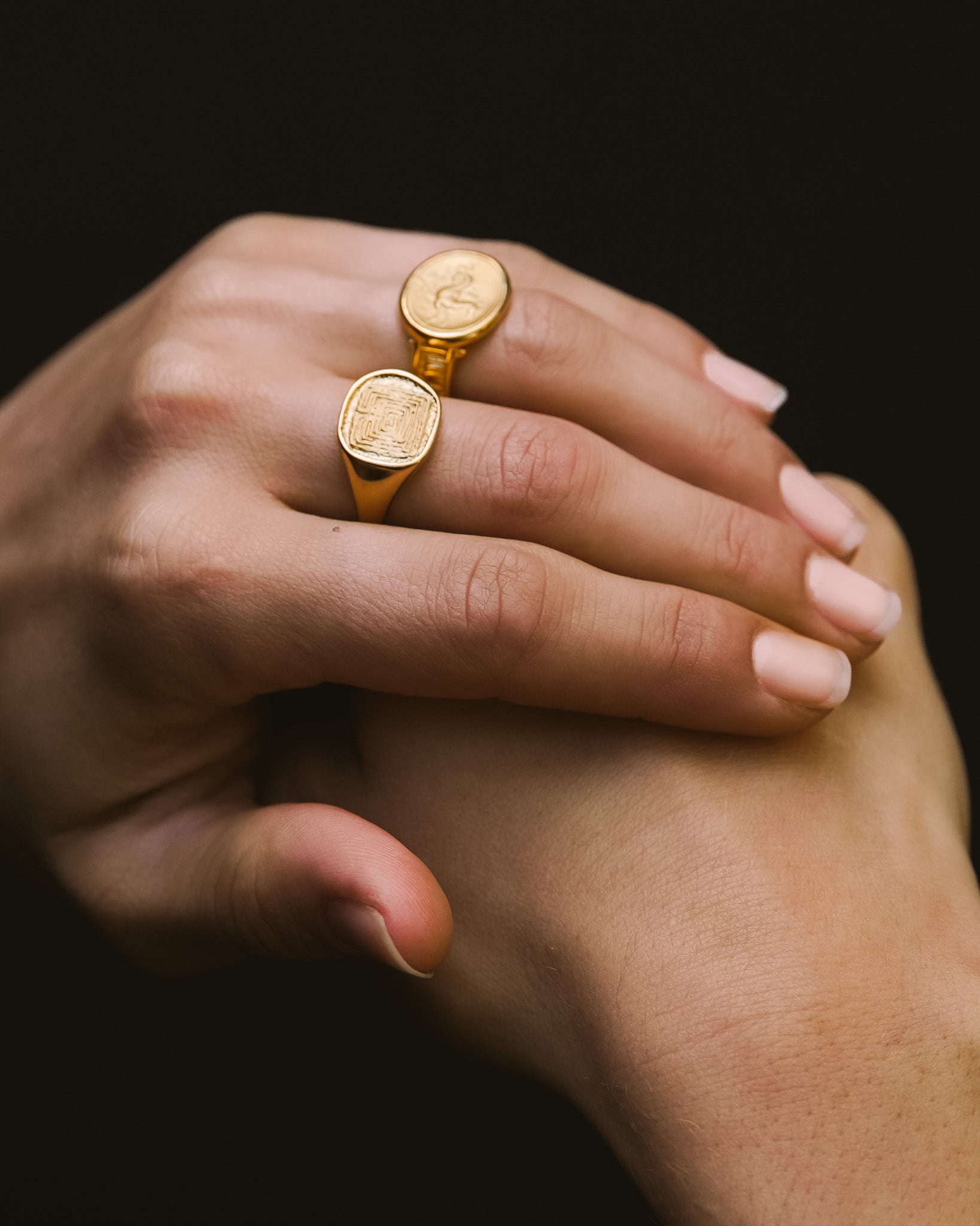 Poseidon Ring Gold Vermeil
