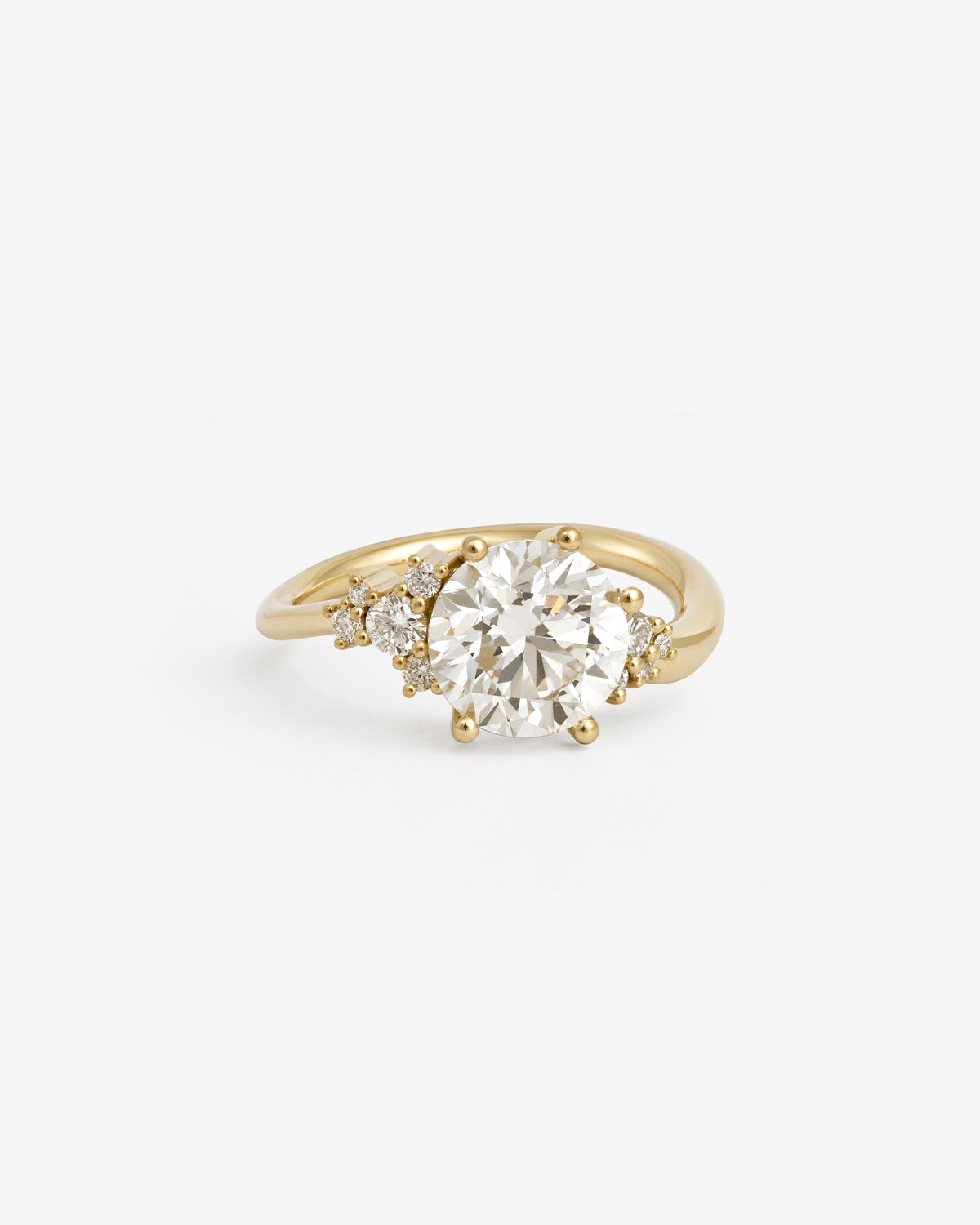 Rae Diamond Cluster Ring Solid Gold