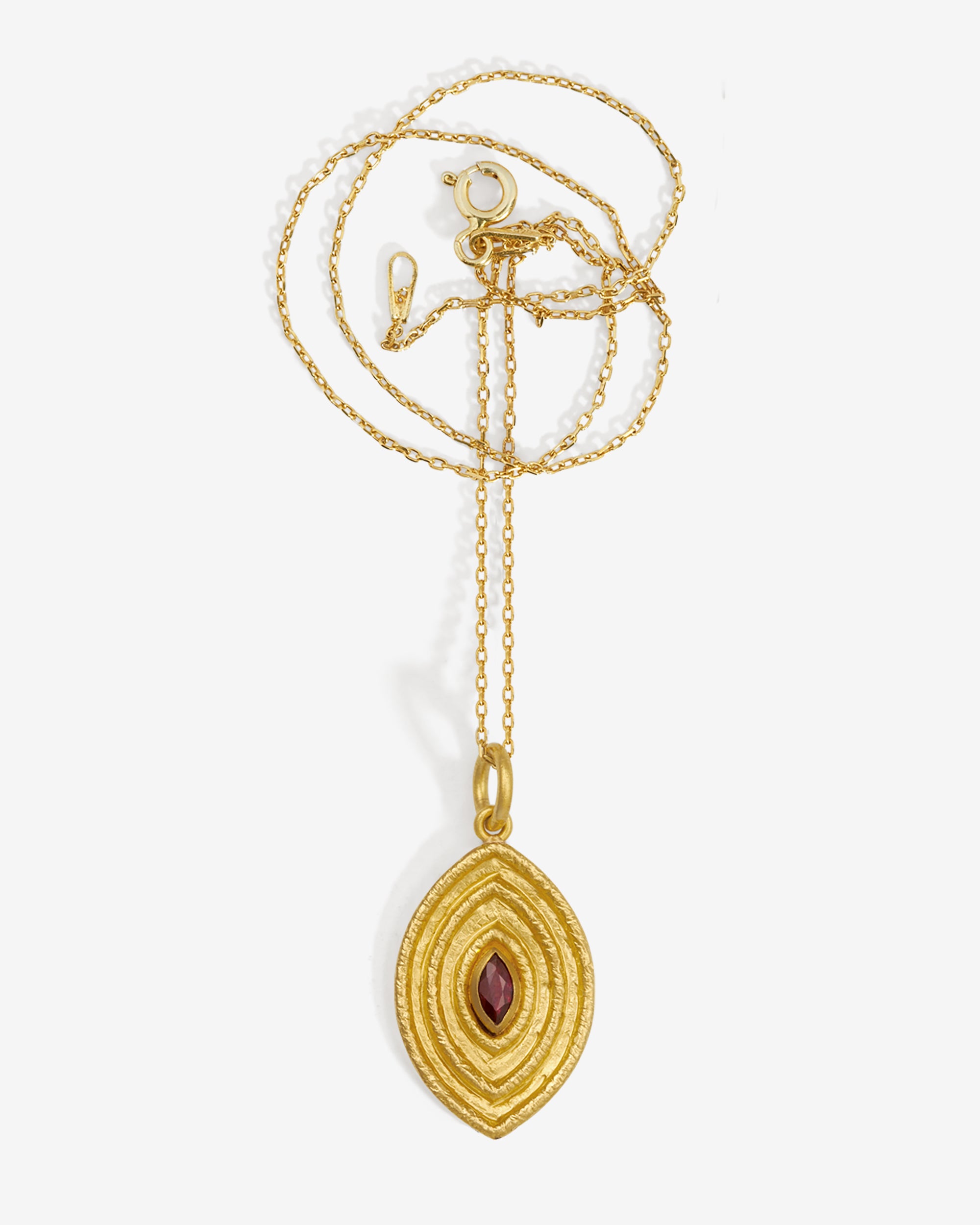 Reign Medium Necklace Ruby Solid Gold