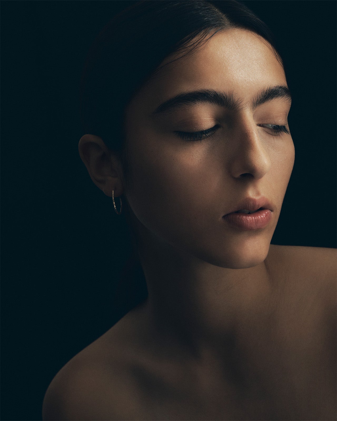 Relic Hoop Earrings Solid Gold