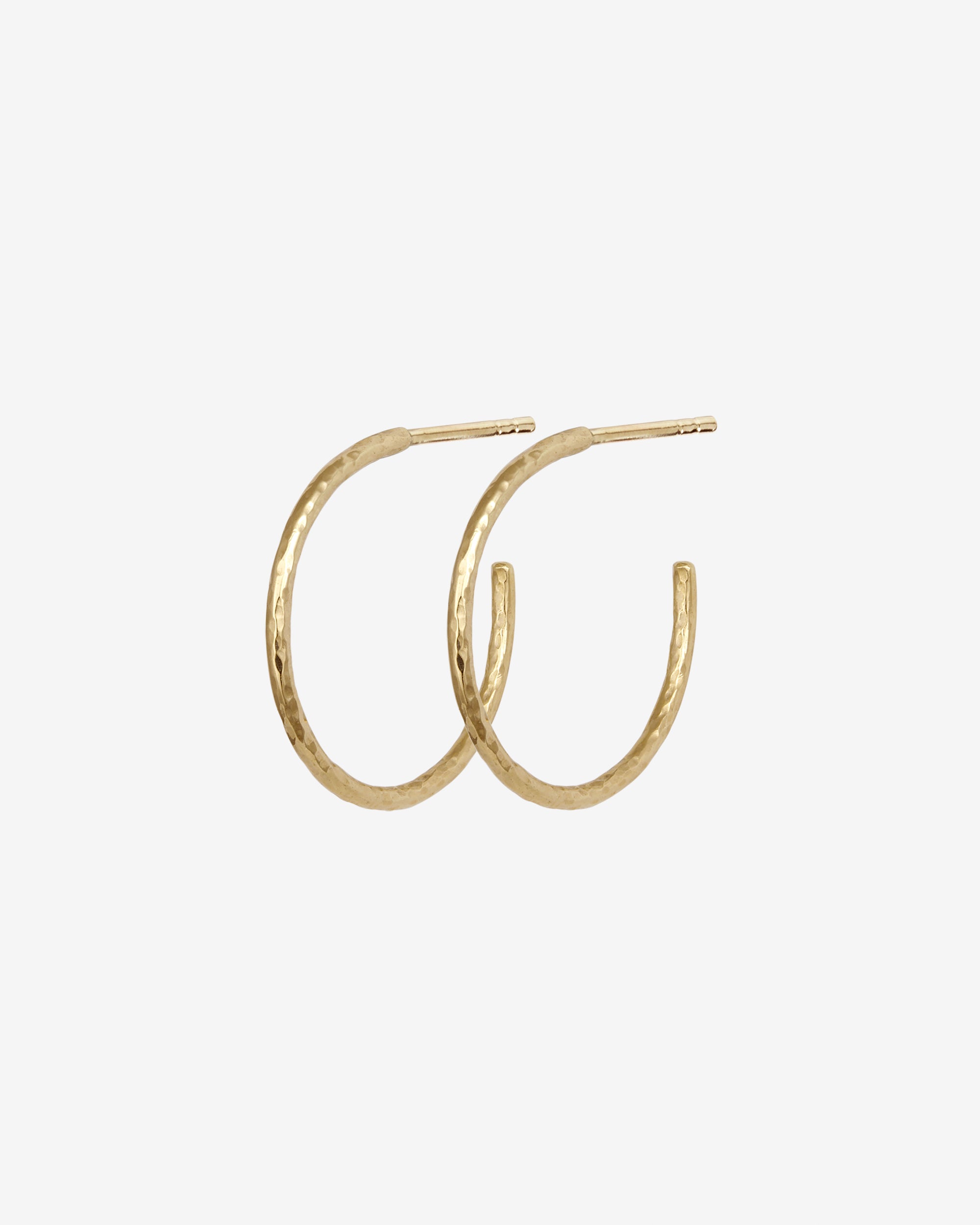 Relic Hoop Earrings Solid Gold