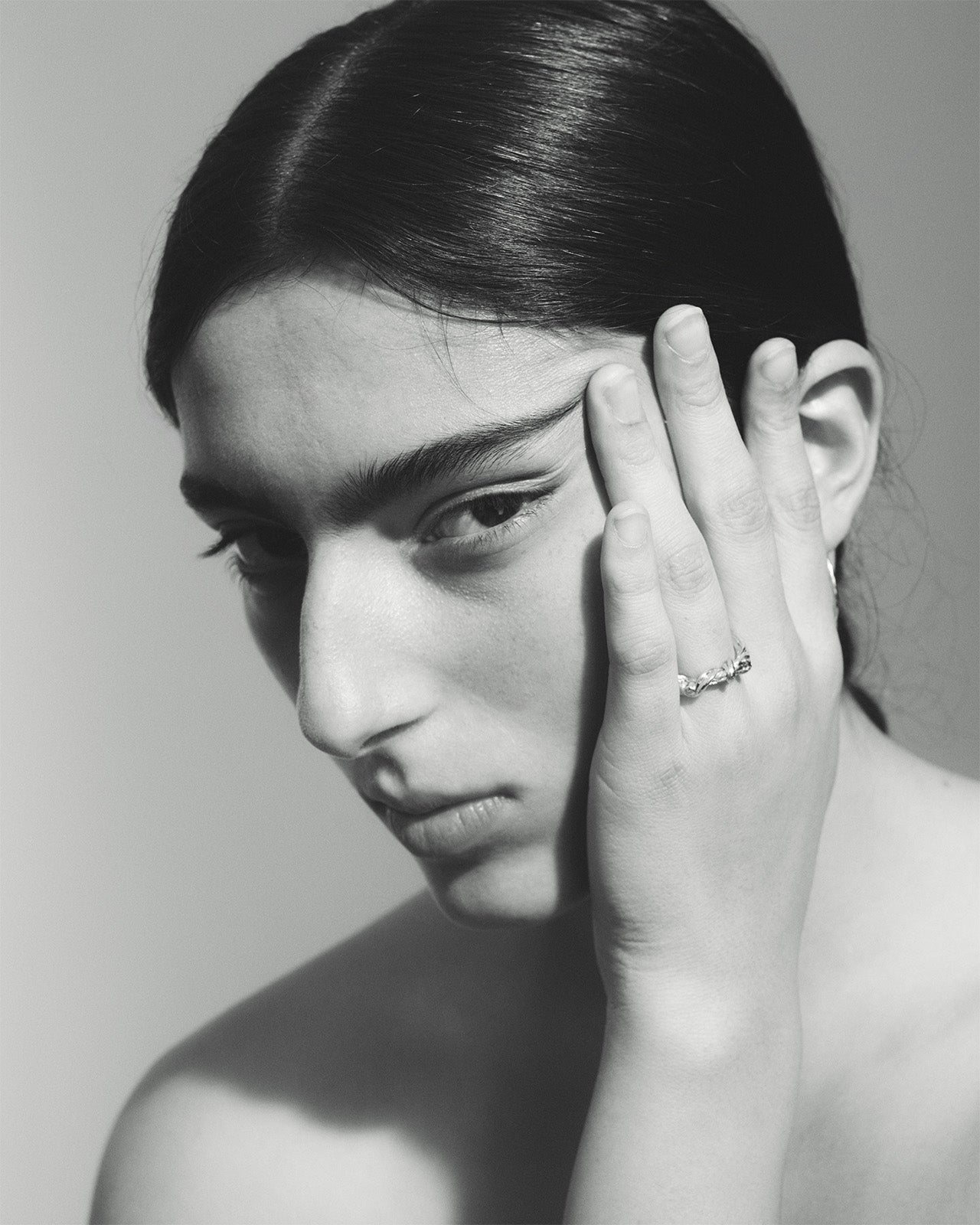 Relic III Twisted Ring Diamond Solid Gold