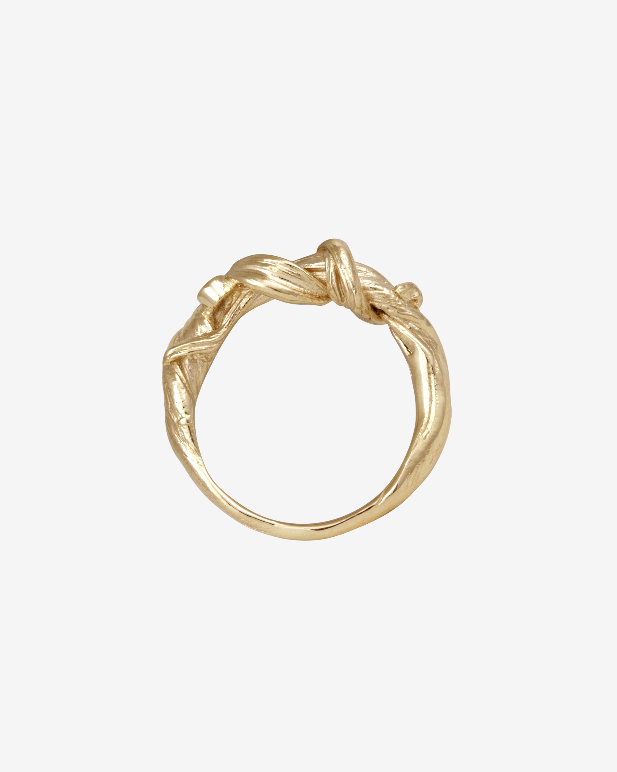 Relic III Twisted Ring Diamond Solid Gold