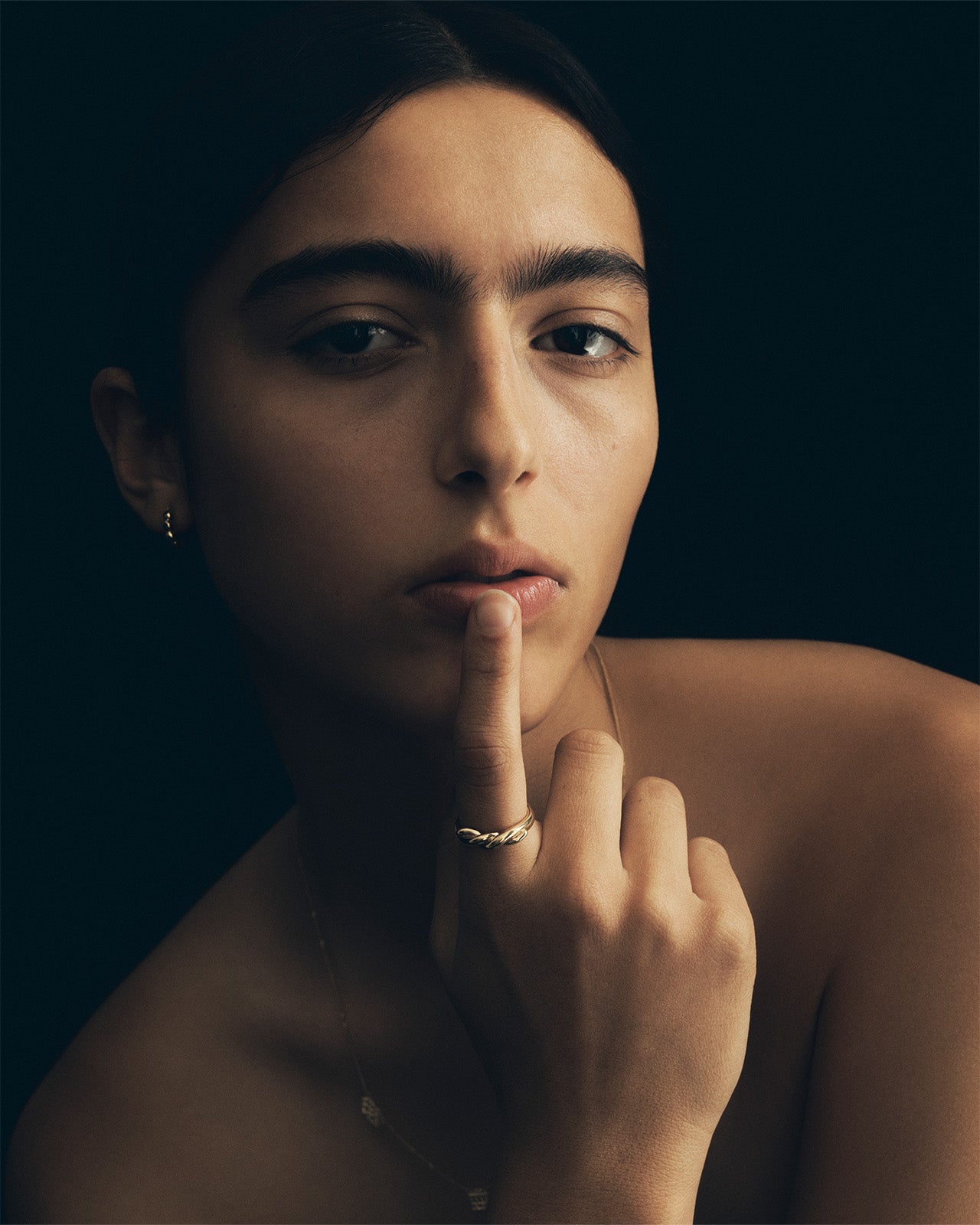 Relic II Twisted Ring Solid Gold