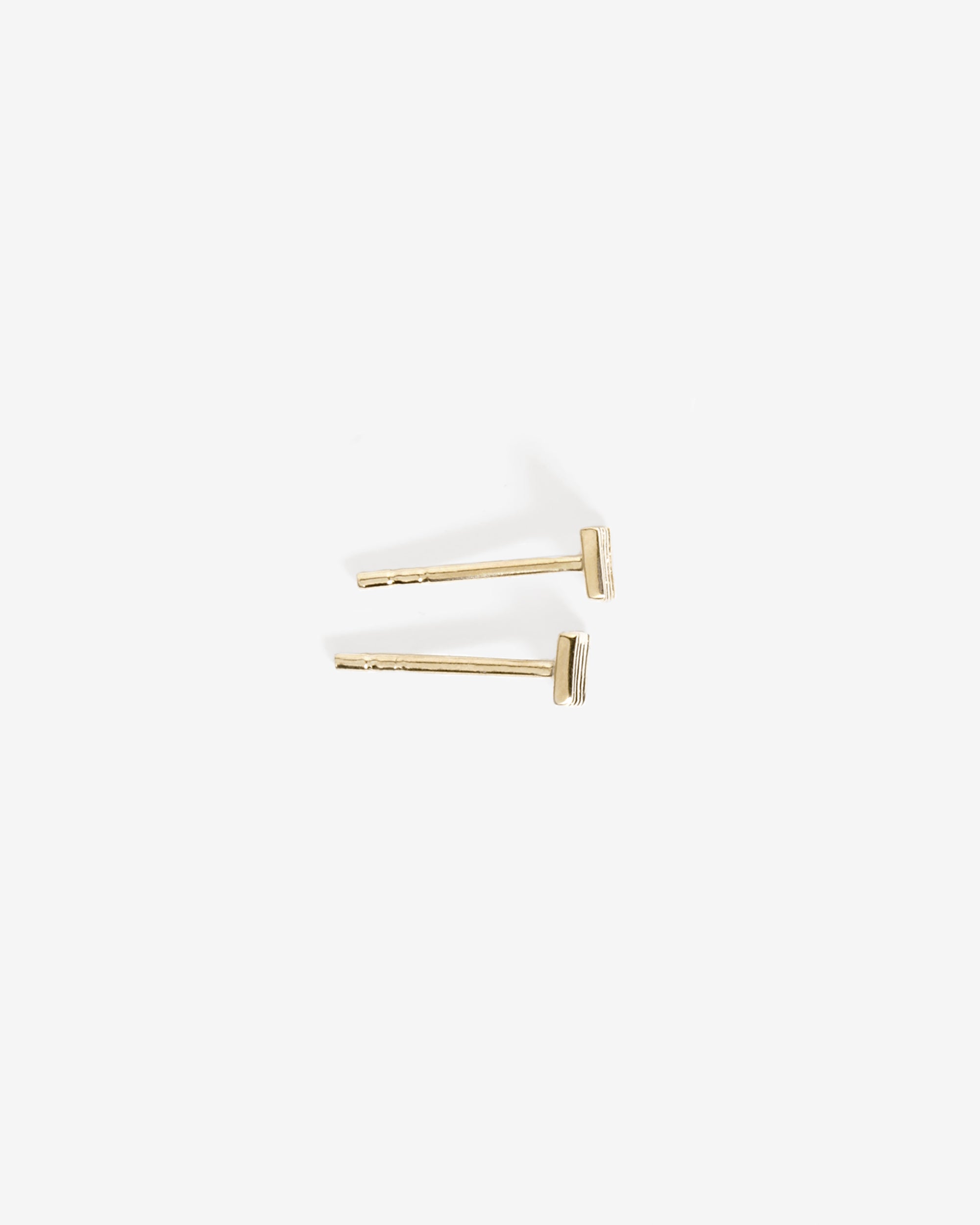 Relic IX Stud Earrings Solid Gold