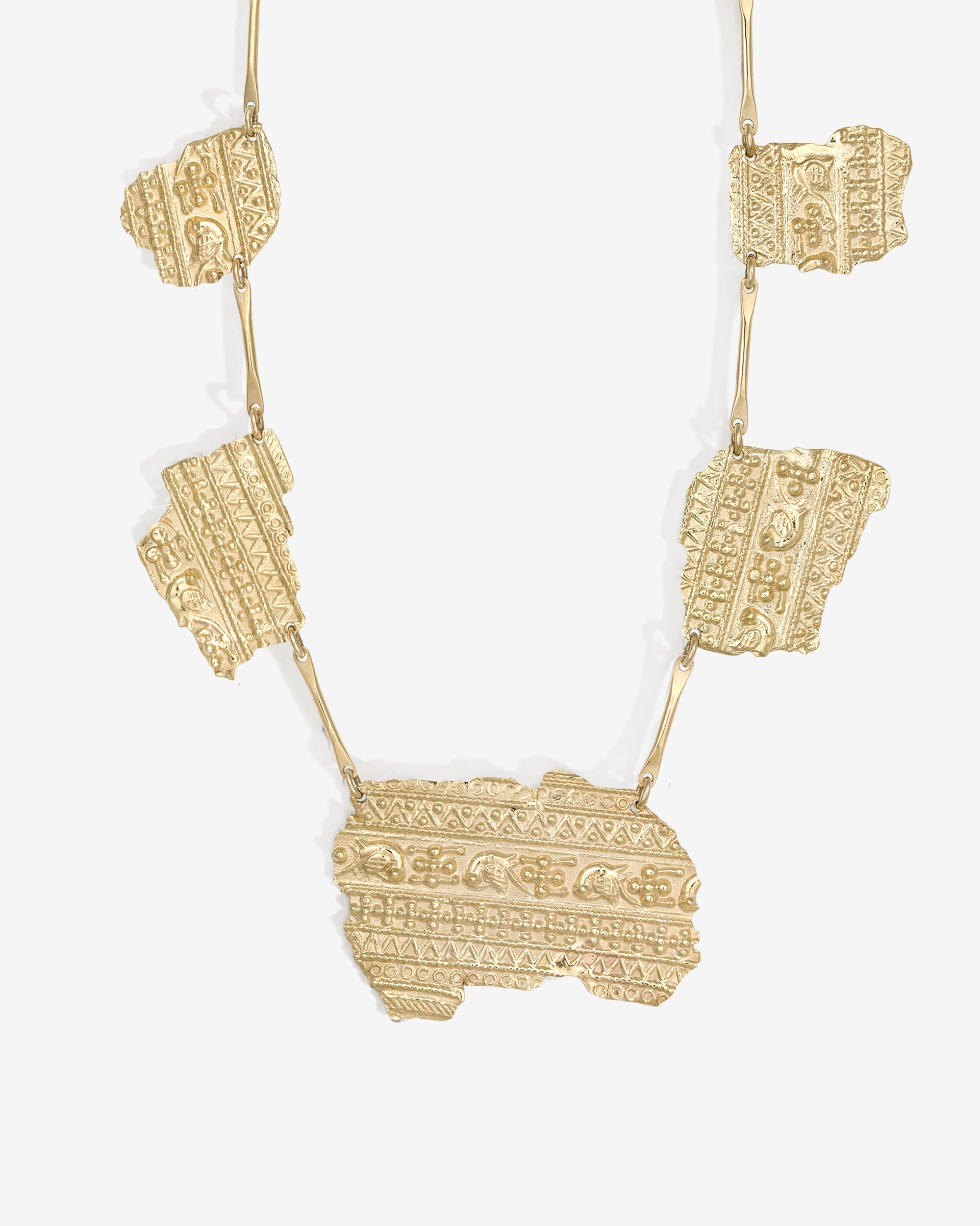 Relic V Necklace Solid Gold