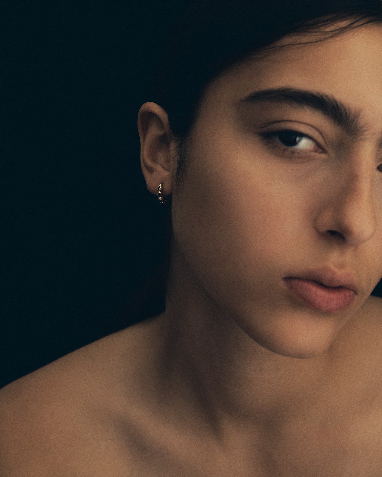 Ayana Huggies Sapphire Solid Gold