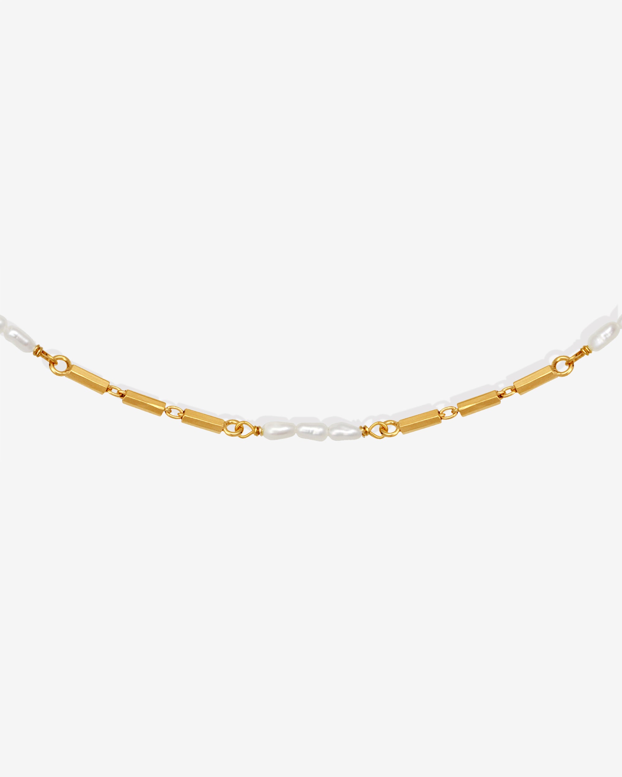 Riviera Necklace Pearl Gold Vermeil