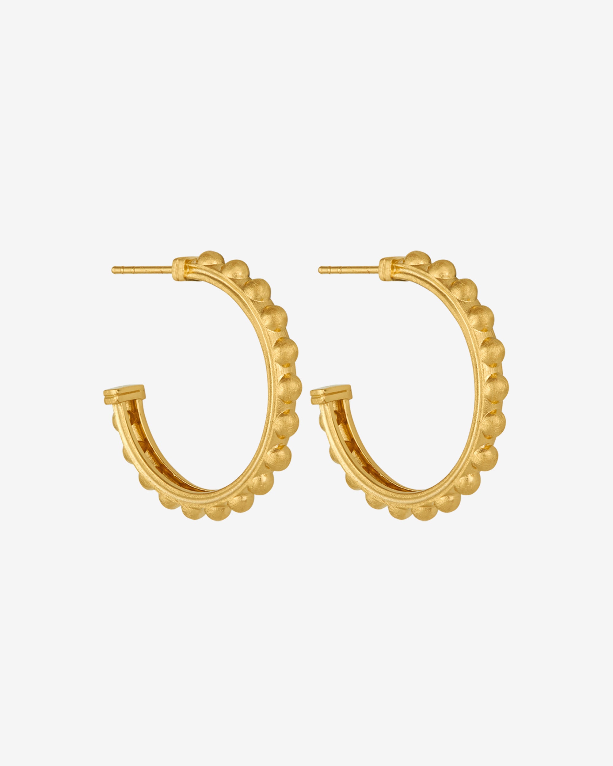 Roma Hoops Gold Vermeil