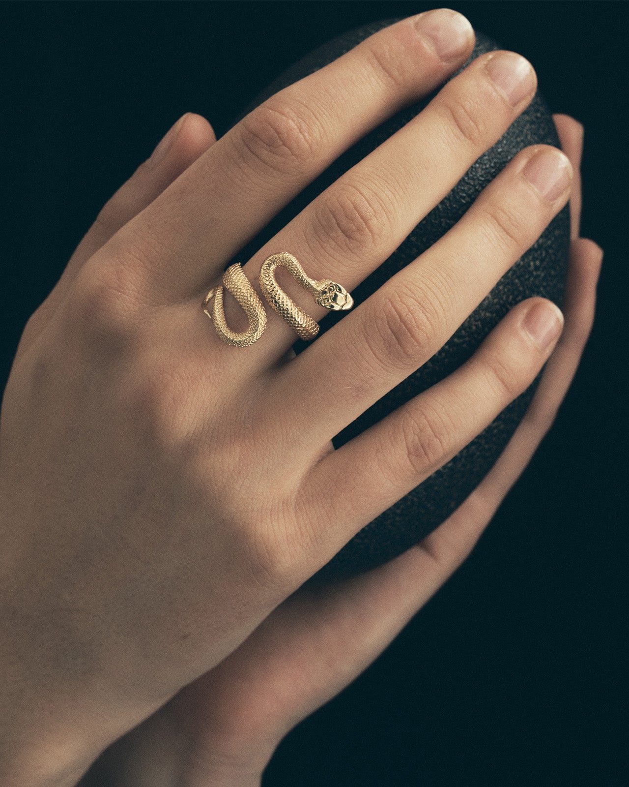 Fratelli Piccini Gold Snake Ring