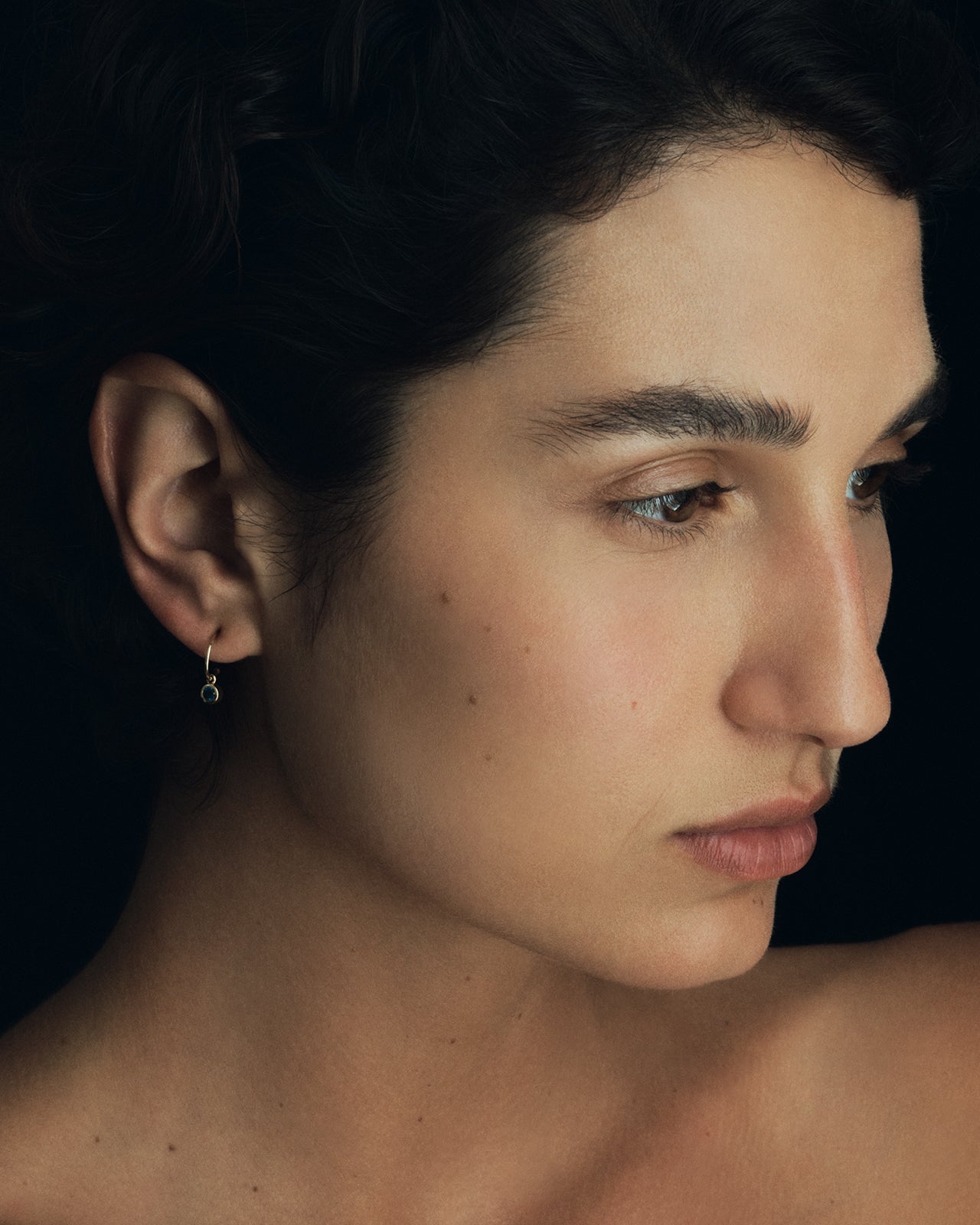 Sollus Single Earring Solid Gold