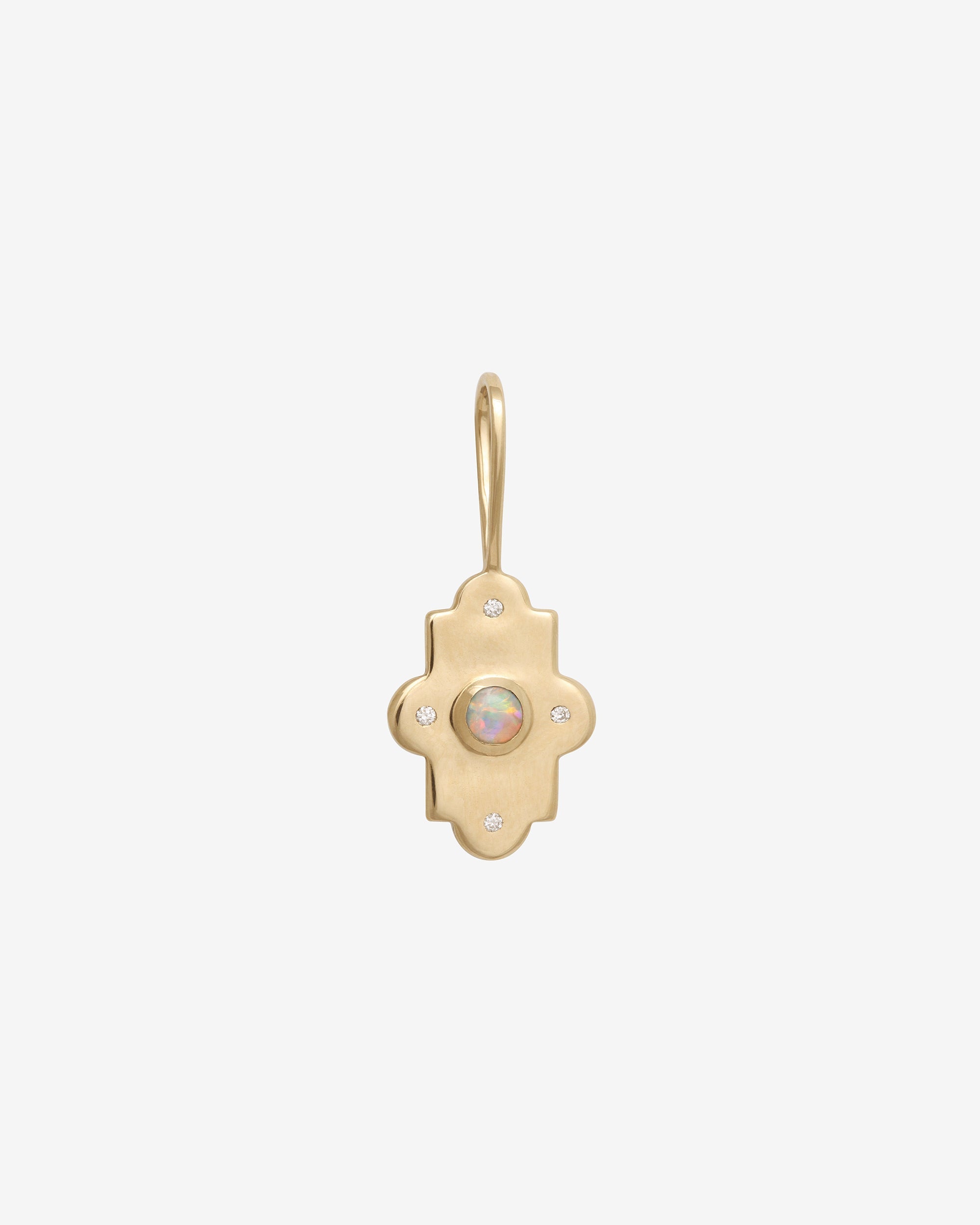 Rosa Charm Small Opal Diamond Solid Gold