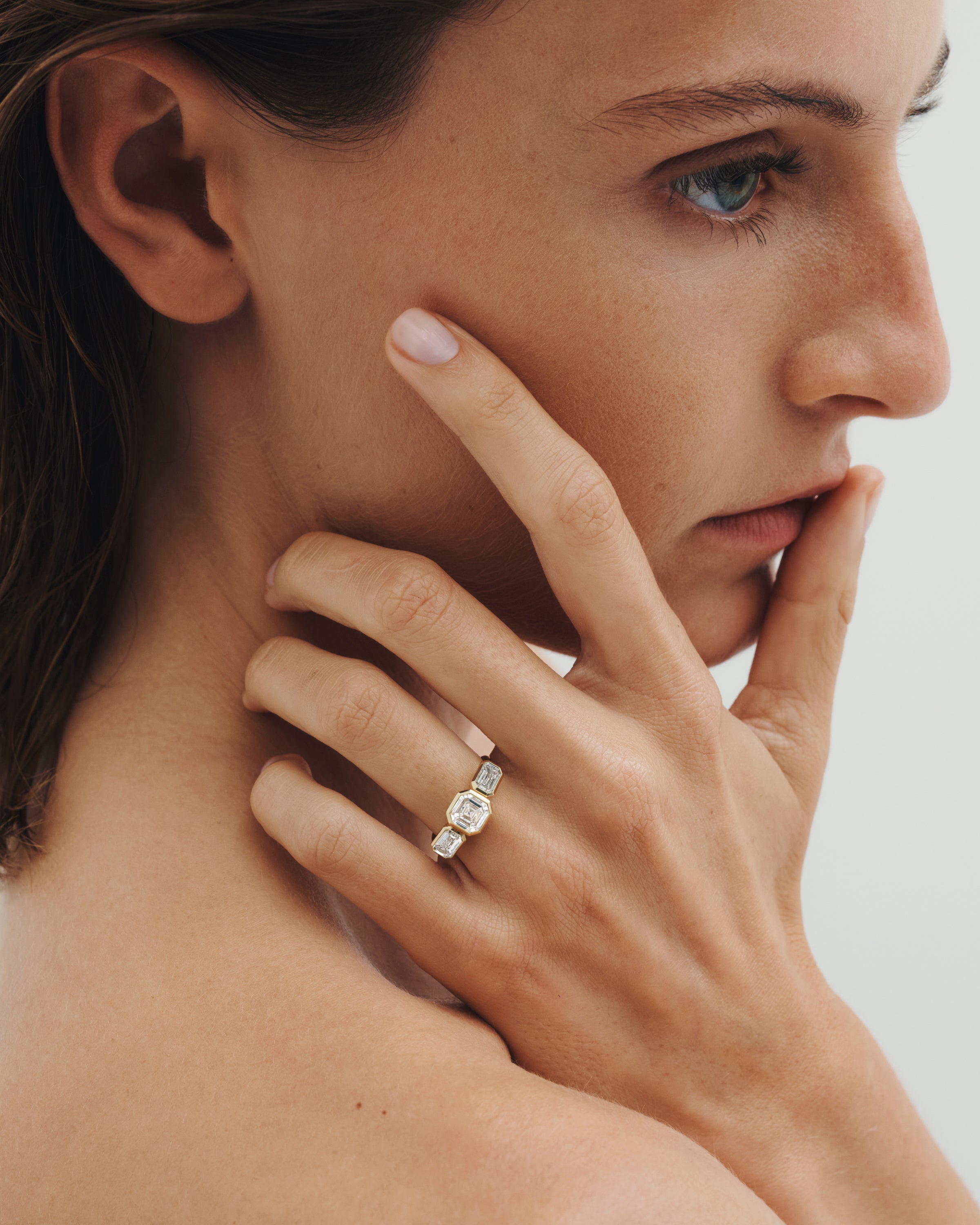 Paloma Trilogy Ring Diamond Solid Gold