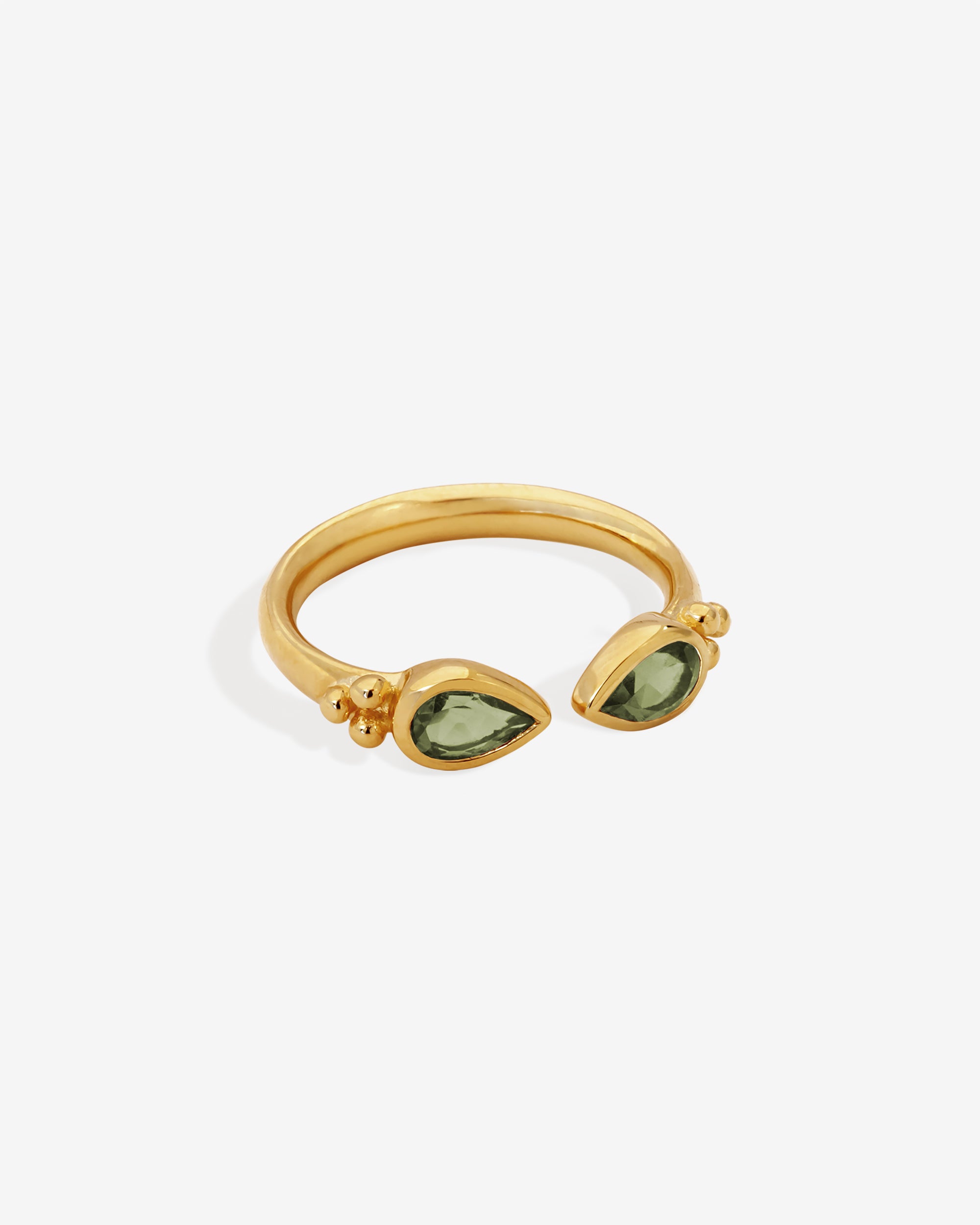 Sarra Ring Peridot Gold Vermeil