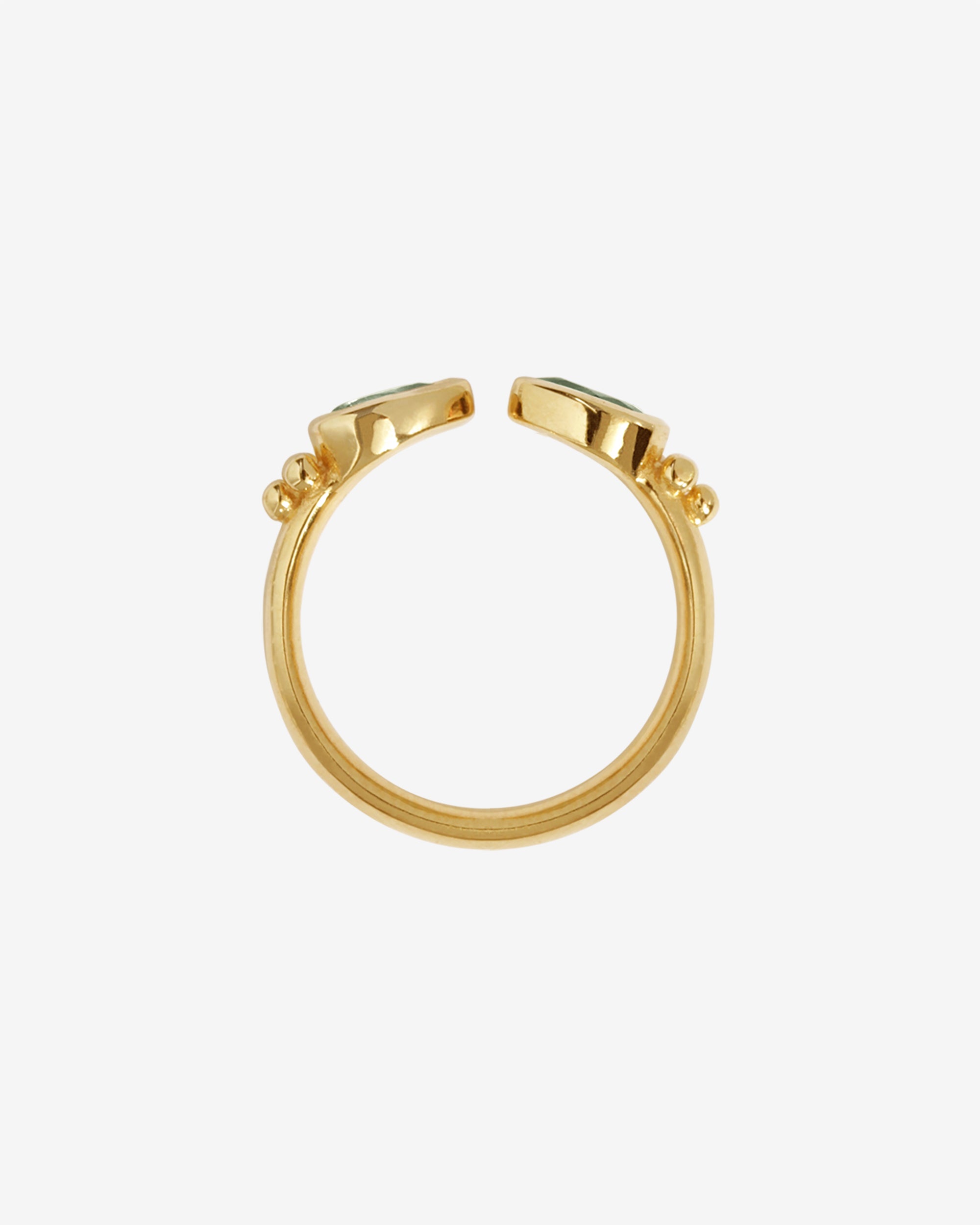 Sarra Ring Peridot Gold Vermeil