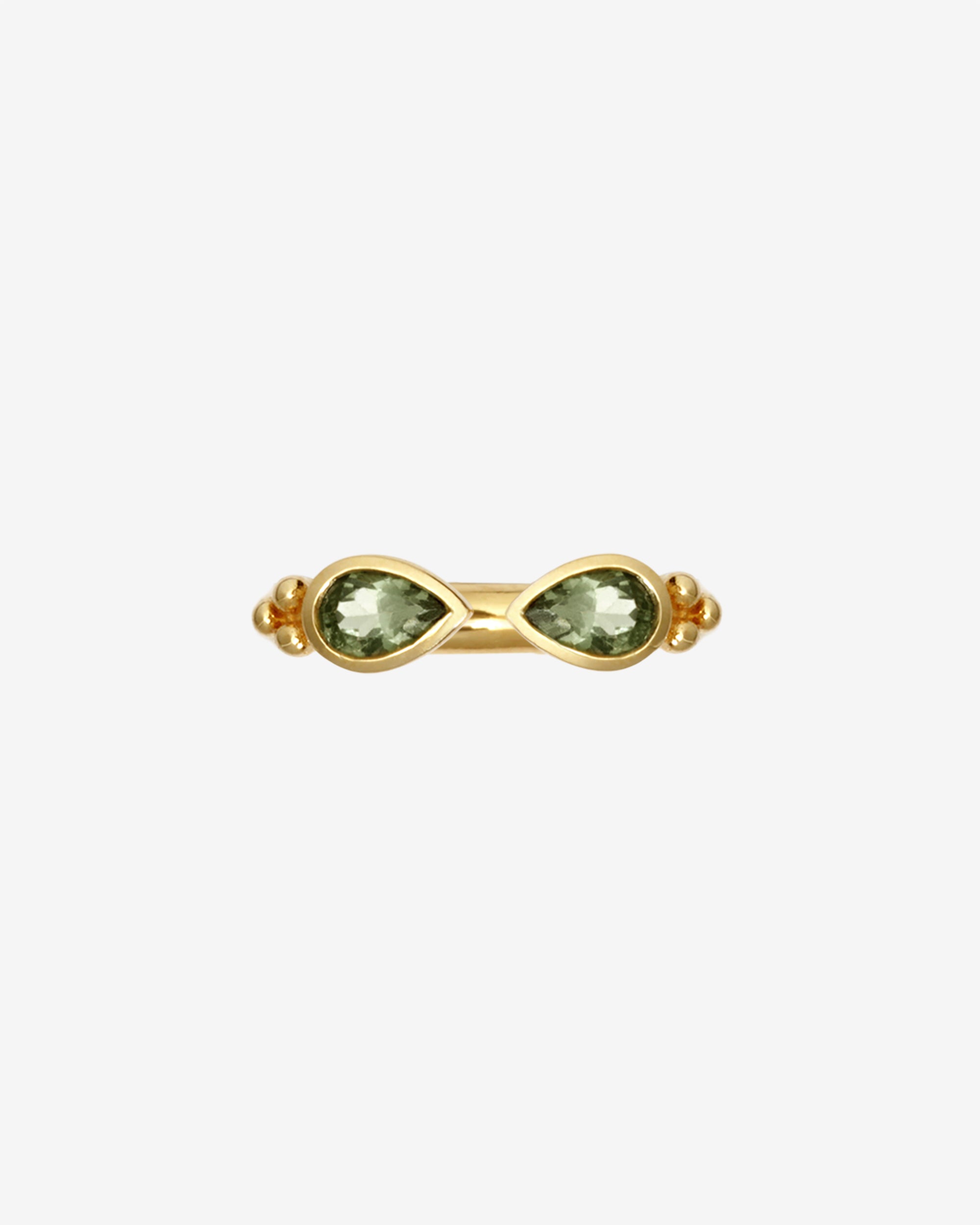 Sarra Ring Peridot Gold Vermeil