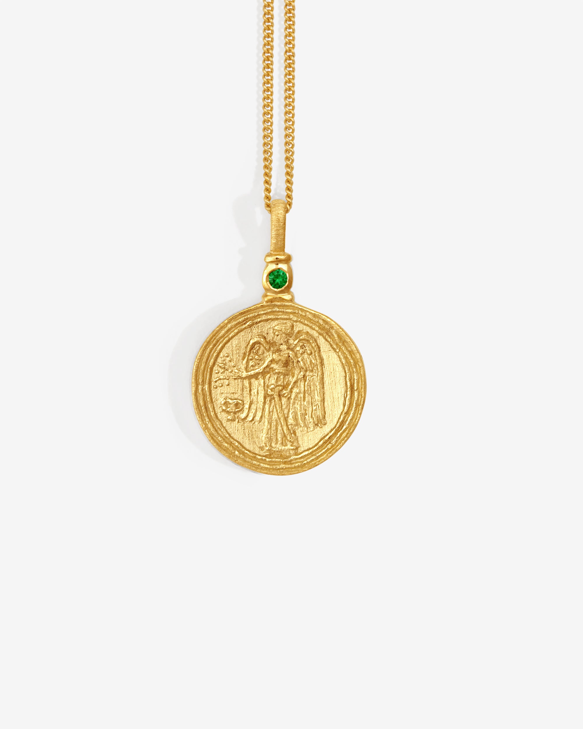 Serafina Coin Necklace Gold Vermeil