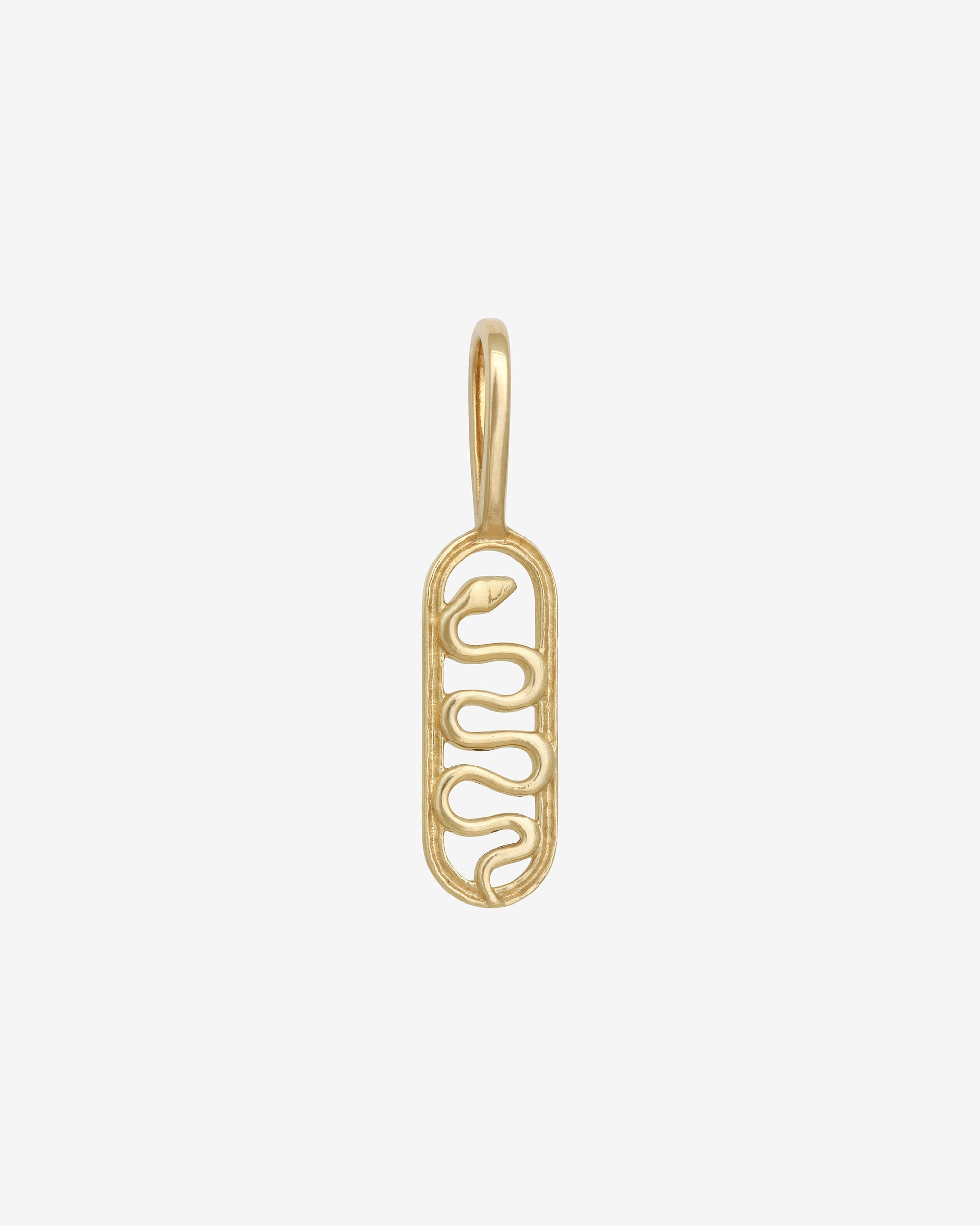 Serpent Pendant Solid Gold