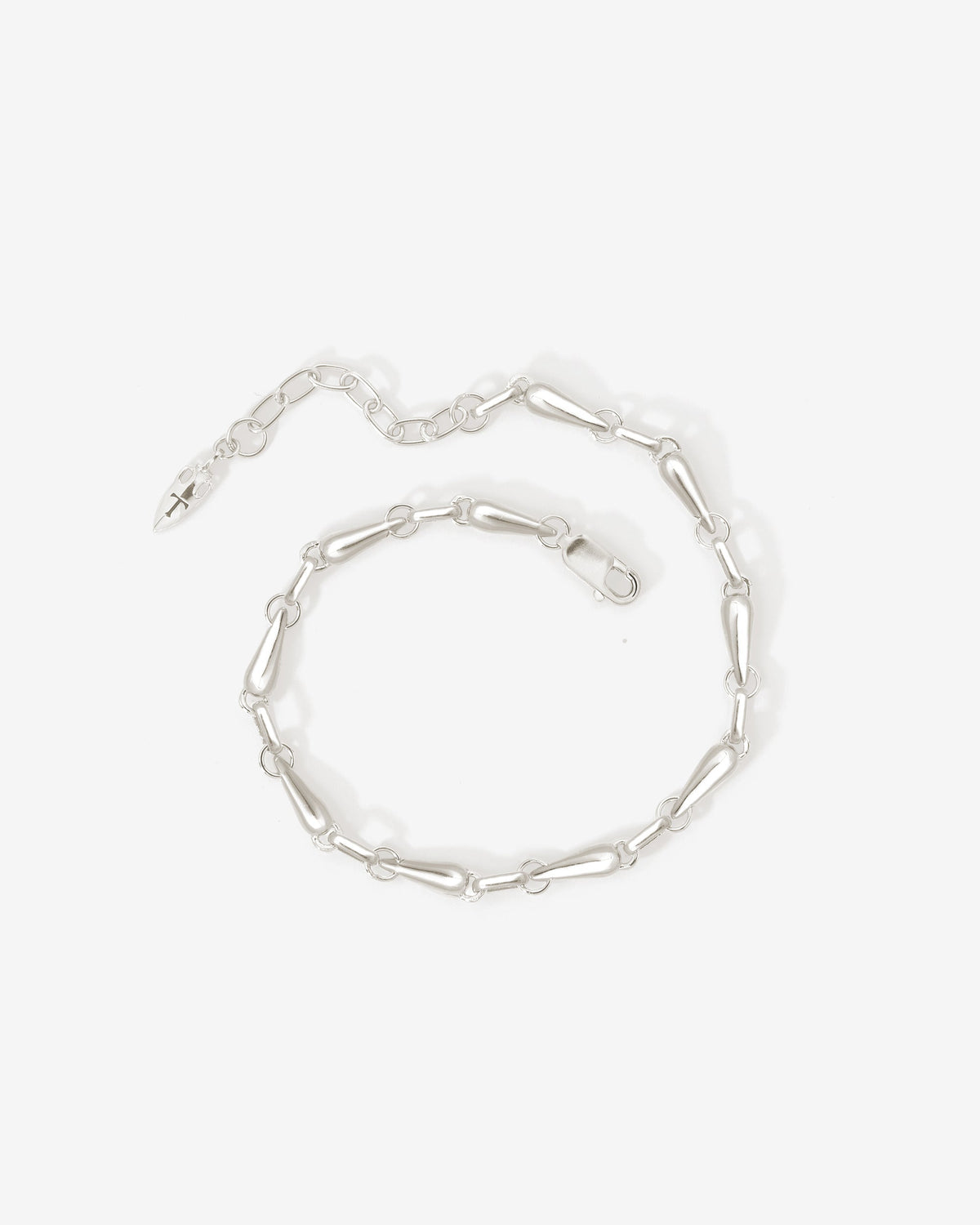 Stilla Bracelet Silver, viewed from above