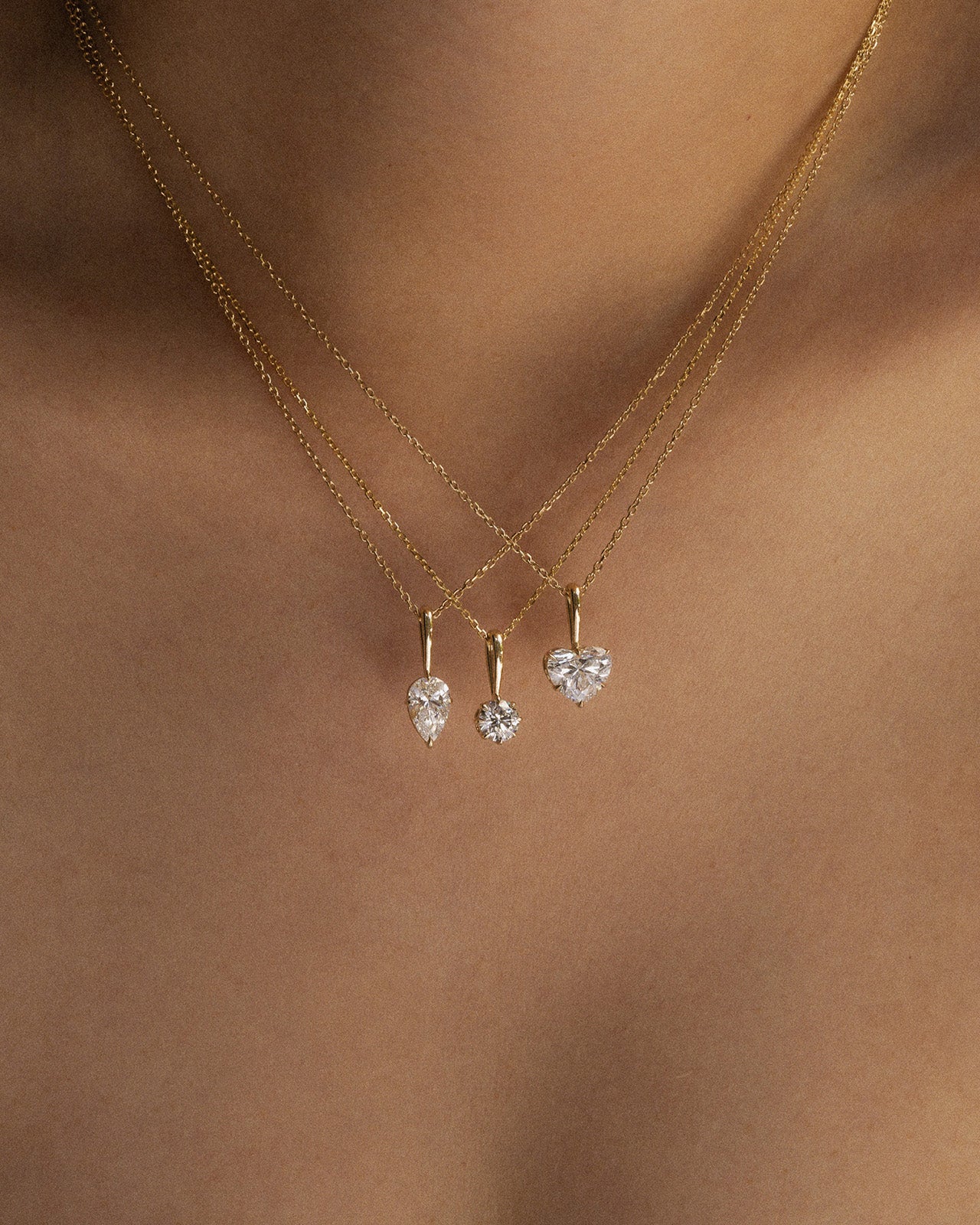 Astra Heart Pendant Diamond Solid Gold