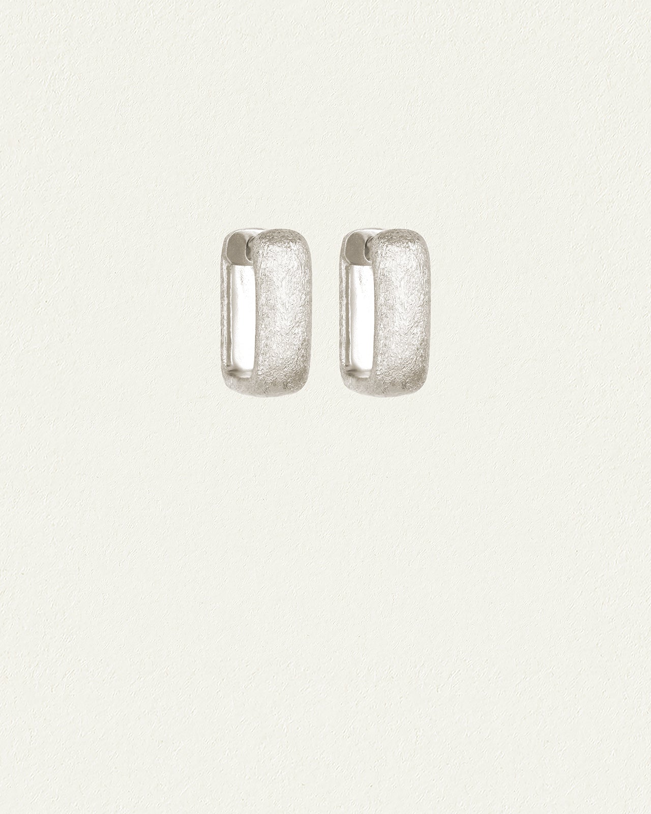 Alida Square Hoops Silver